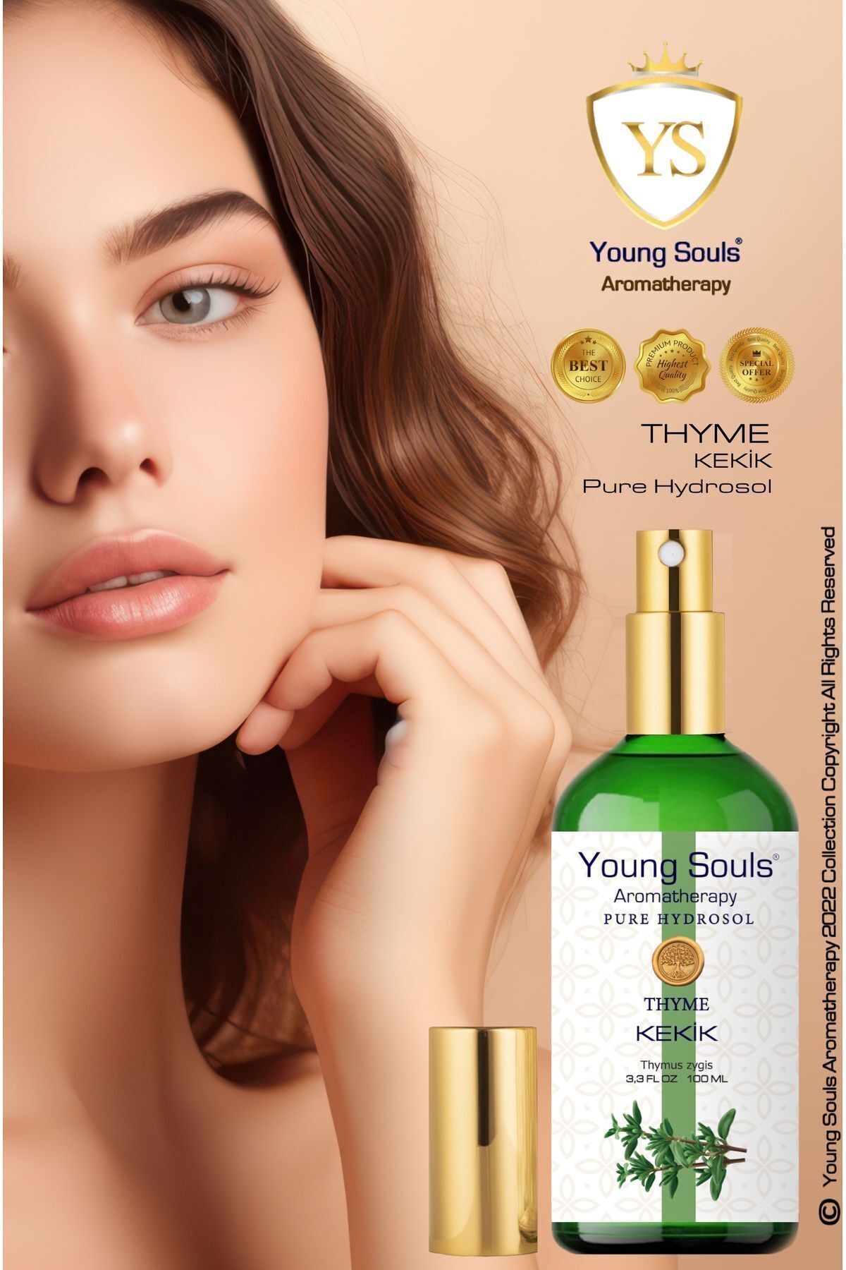 Aromatherapy Thyme Pure Hydrosol Tonic Thyme Hydrosol Tonic 100 ml YOUNG SOULS