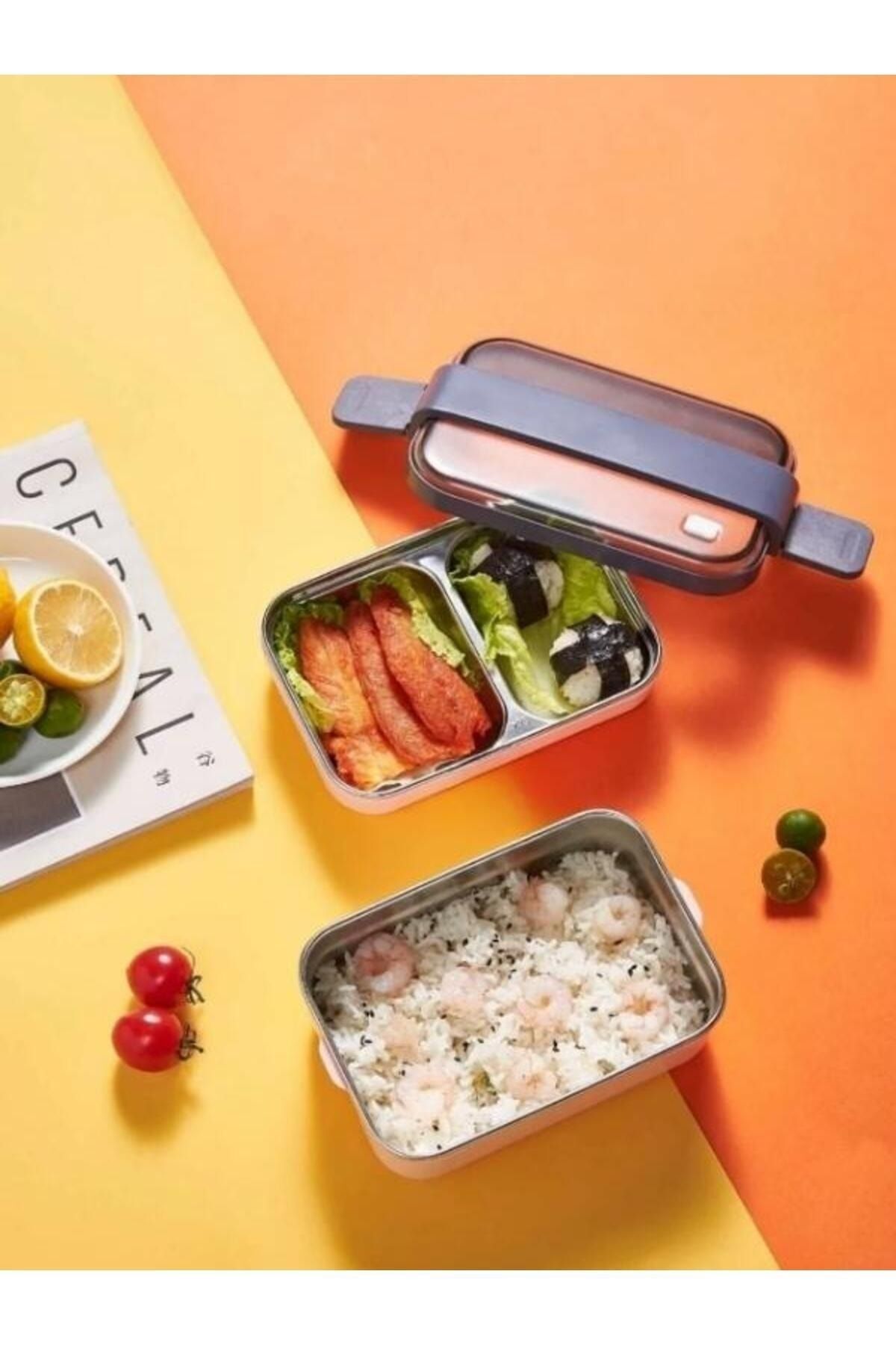Vagonlife-Smart Style Two-Layer Stainless Steel Lunch Box - Easy Lock, Lunch Box - 1200 ml 3