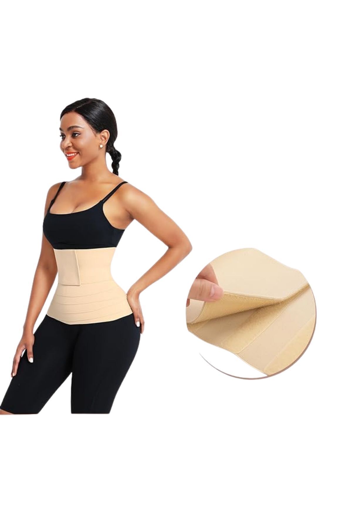 EMBA KORSE-4 Meter Kmer Corset Giving the Image of a Hourglass with a Thinner Firming Waist Wrap 6