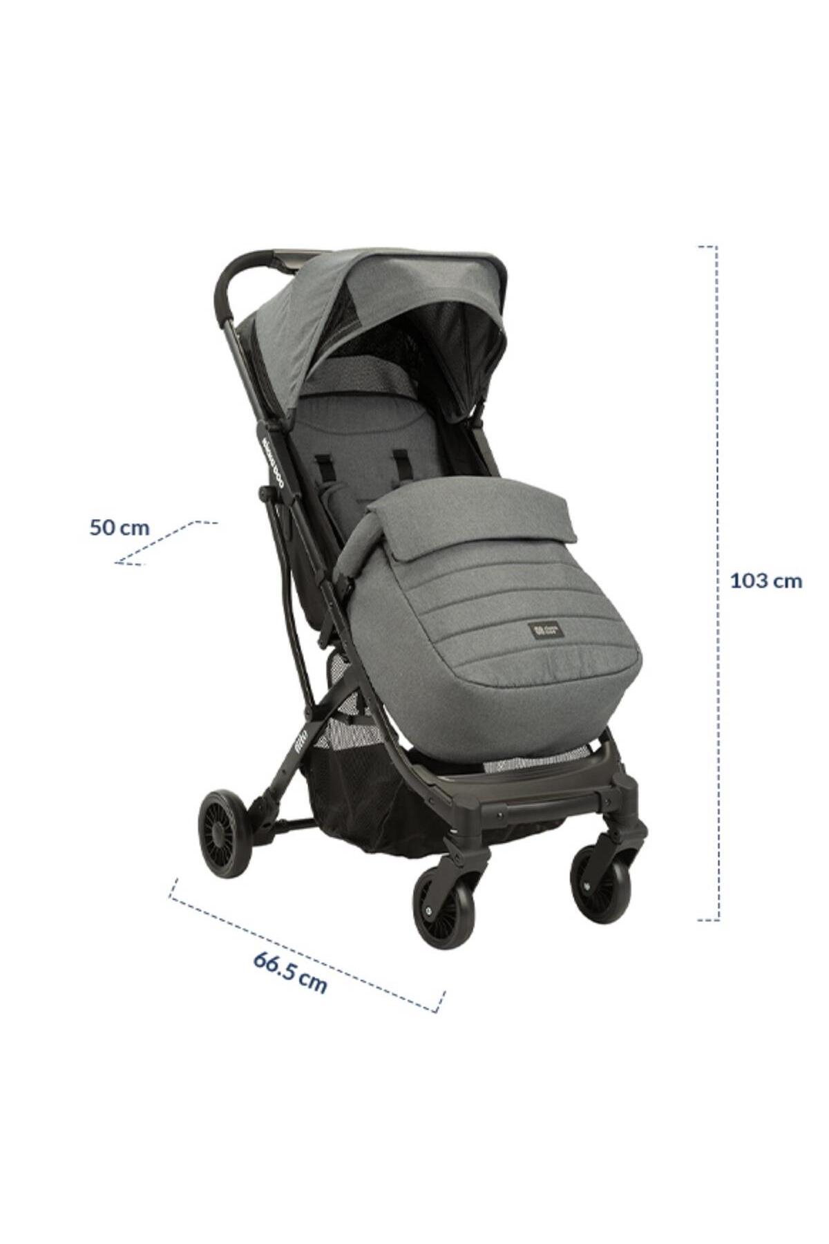 Kikka Boo Fitto Kabin Bebek Arabası Light Grey fotoğrafı 7 (önizleme)