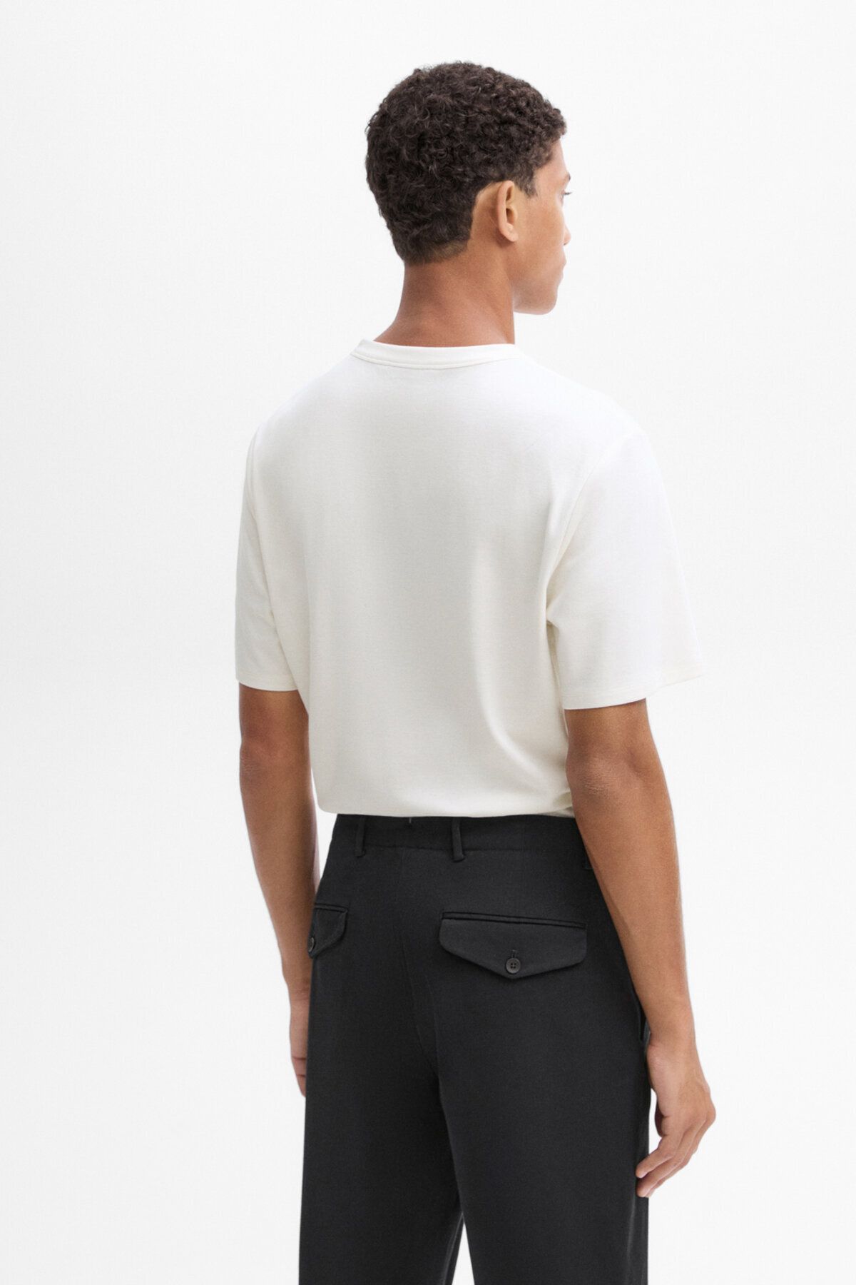 تی شرت مردانه آستین کوتاه پنبه Massimo Dutti