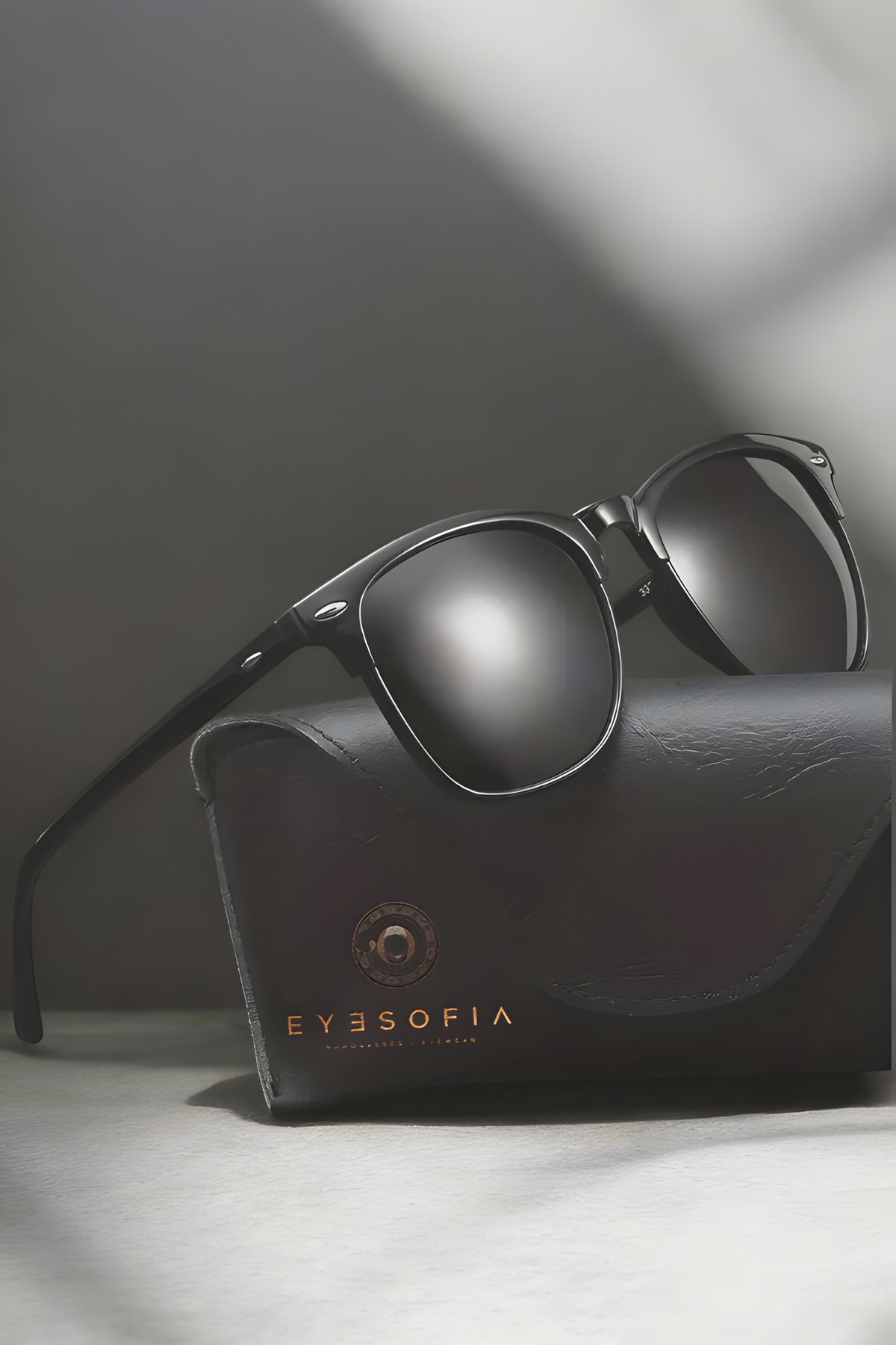 Eyesofia  Saint Unisex Siyah Güneş Gözlüğü - Görsel 5