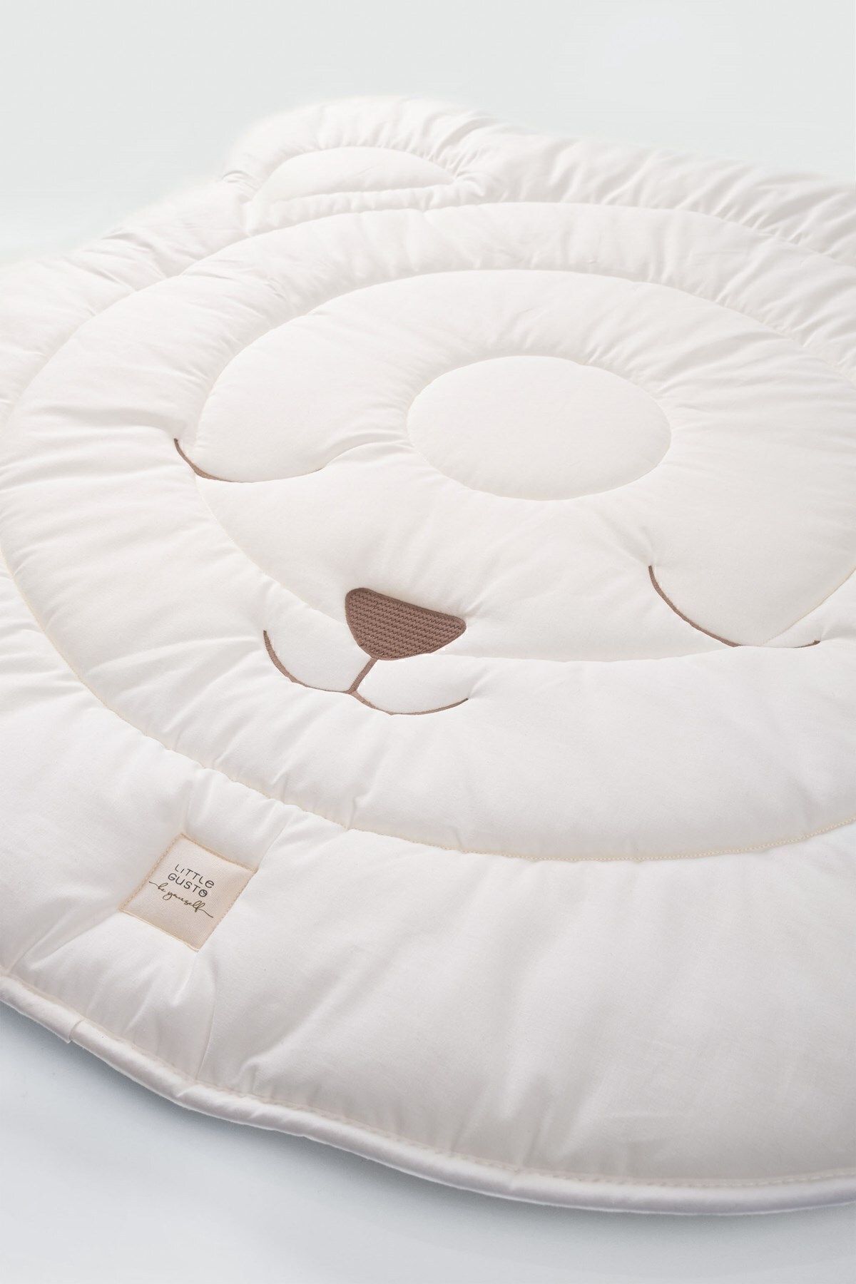 Little Gusto Kaydırmaz Tabanlı Yuvarlak Emekleme Minderi Ayıcık 100x100 fotoğrafı 2 (önizleme)