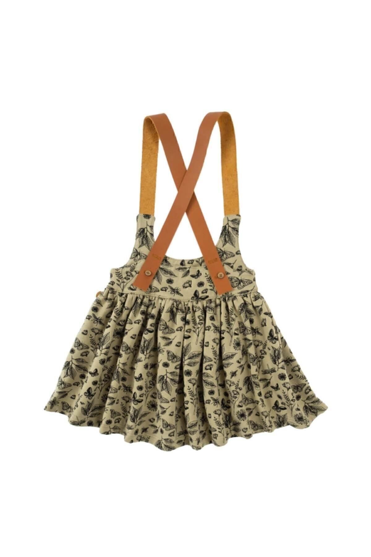 Little Gusto Jile Elbise Çocuk Haki Orenda Organik Pamuk fotoğrafı 3 (önizleme)