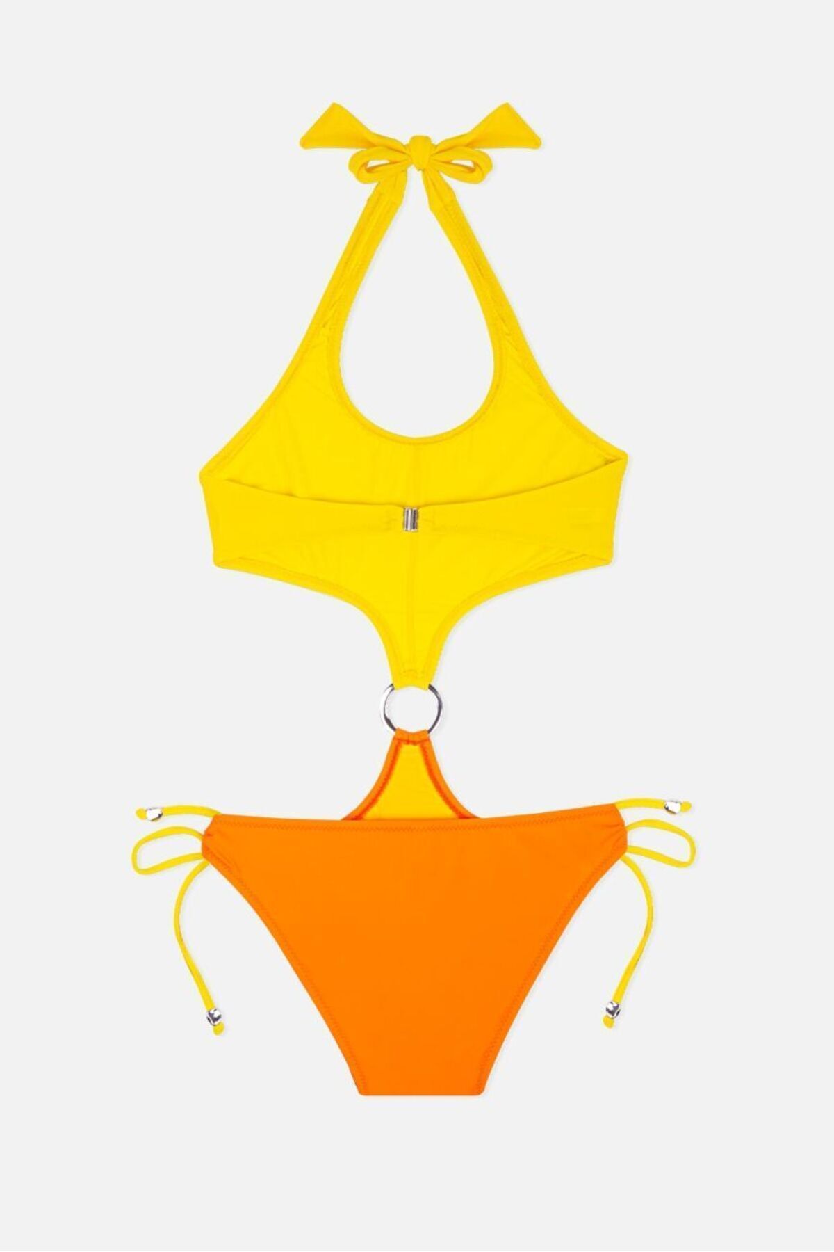 AYYILDIZ-4957 Yellow Girls' Swimsuit 2