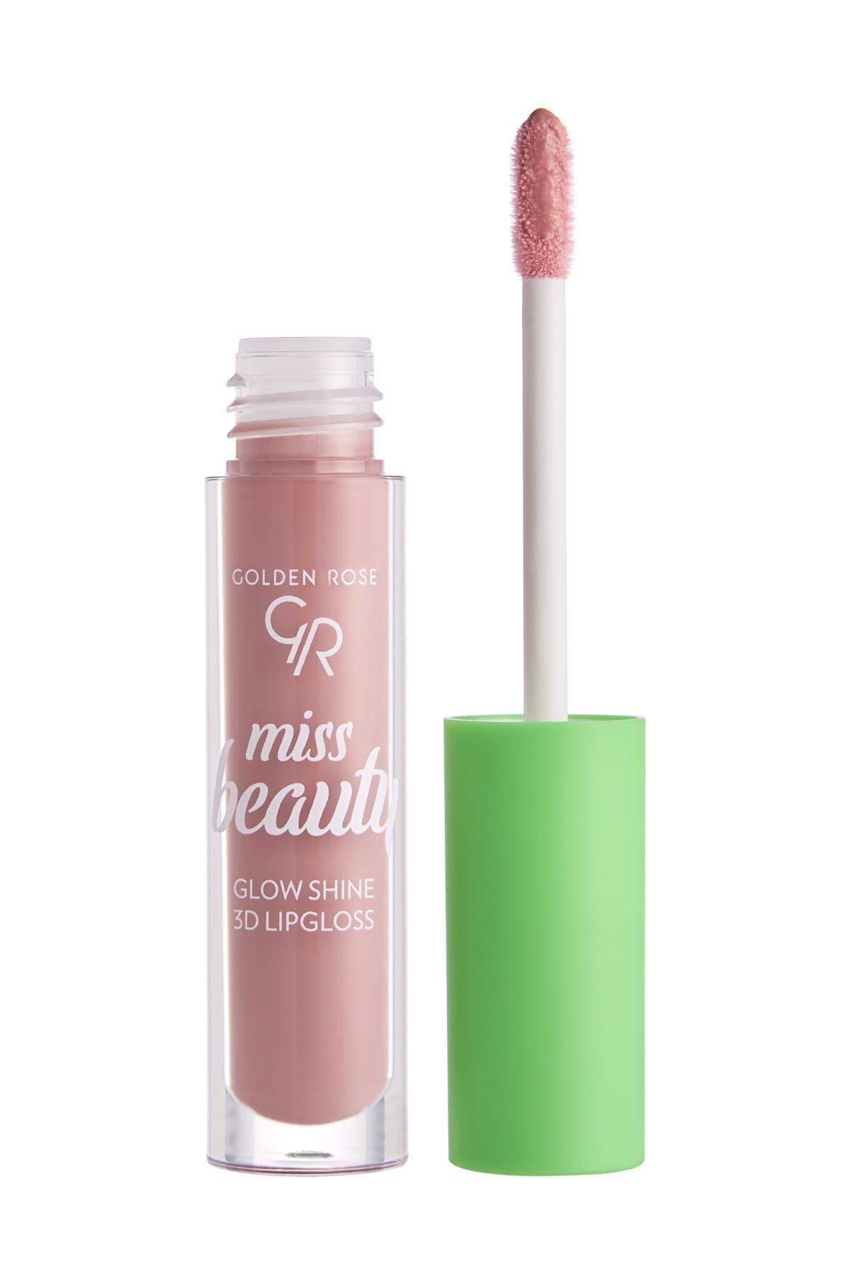 براق لب سه بعدی Miss Beauty Glow Shine No: 02 Baby Pink - Lip Gloss Intense - 8691190441722 Golden Rose