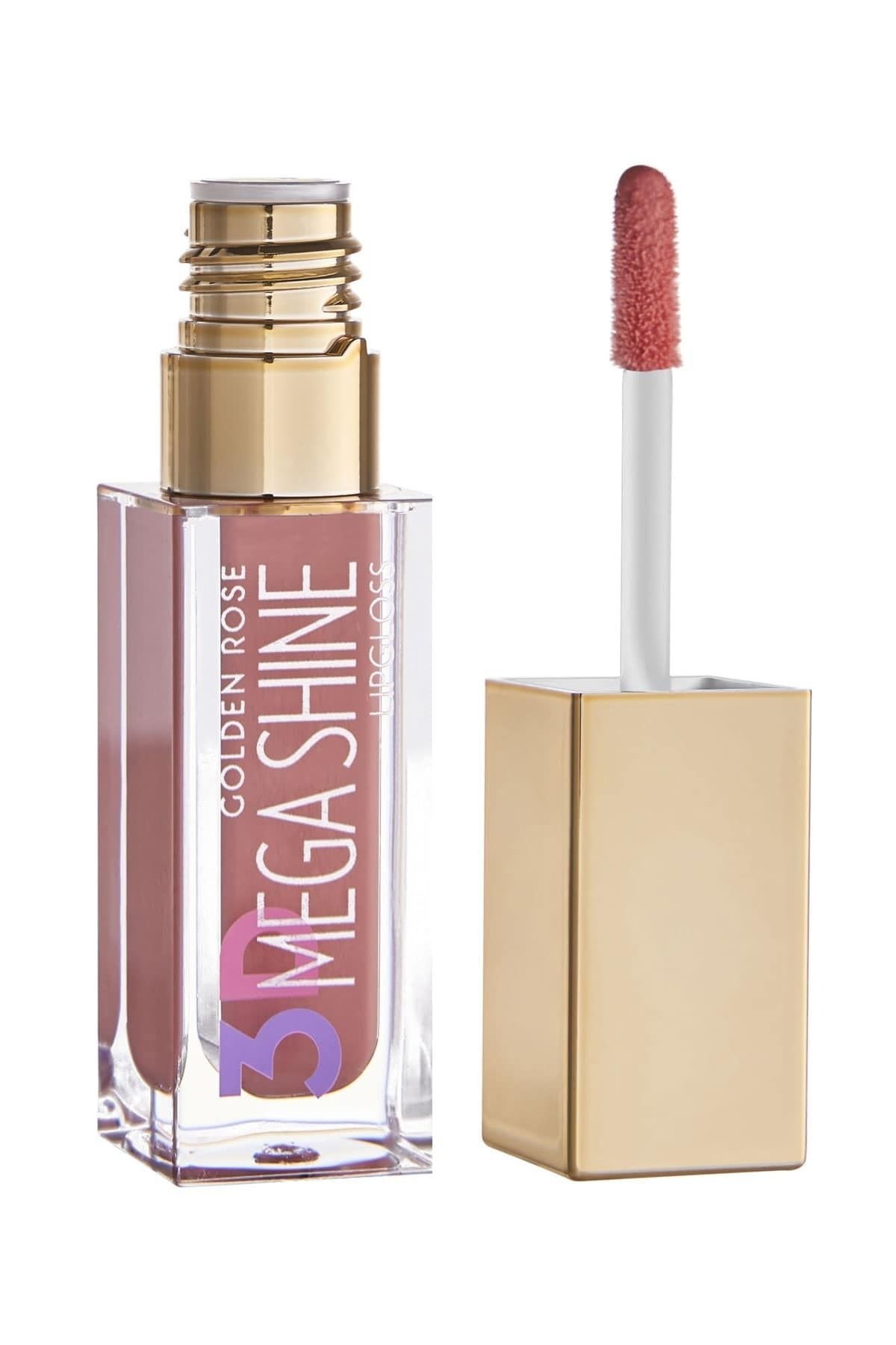 3d Mega Shine Lipgloss No: 105 - Lip Glass Colorful - 8691190494667 Golden Rose