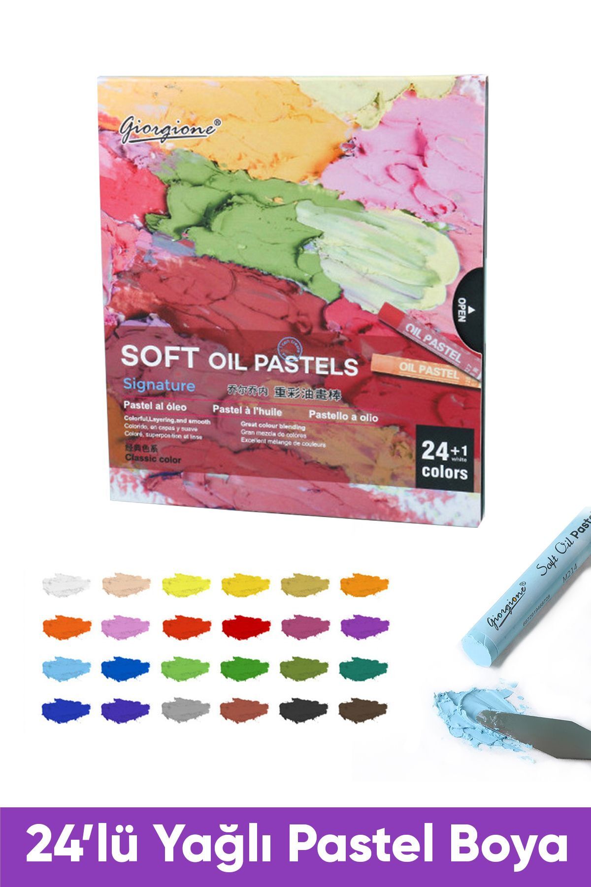 Vox Art Soft Yağlı Pastel Boya Seti - 25 Adet