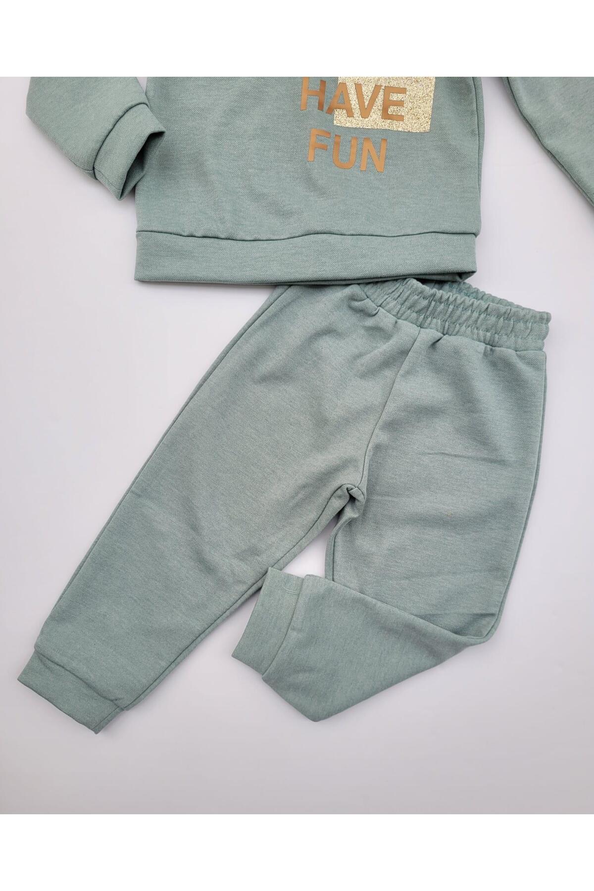 NK Kız Bebek Çocuk Orta Kalınlık Eşofman Takım fotoğrafı 4 (önizleme)