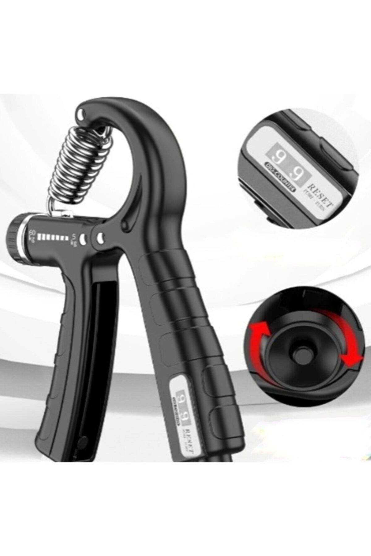 Hsport Konforlu 5-60 Kg Ayarlanabilir Sayaçlı El Ve Bilek Güçlendirici Fitness Egzersiz Yay