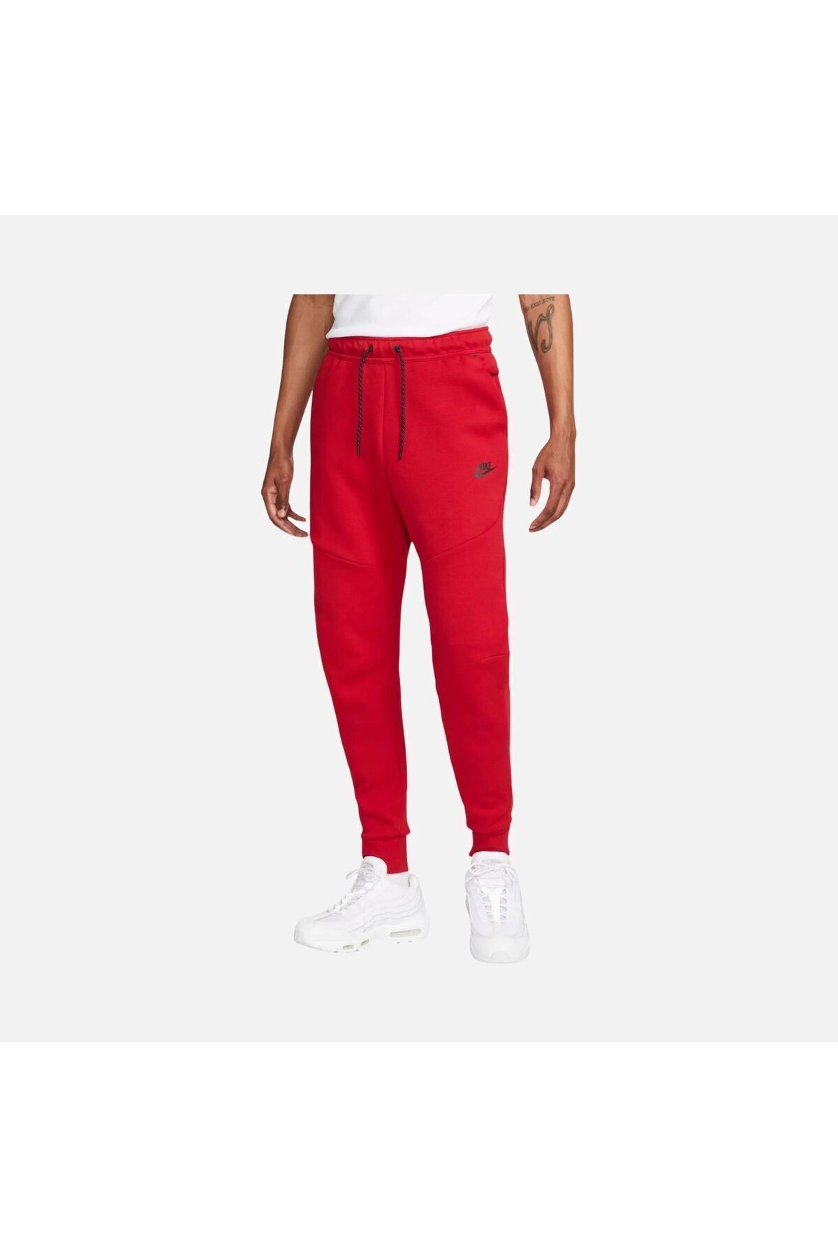 Nike tech fleece jogger red new arrivals