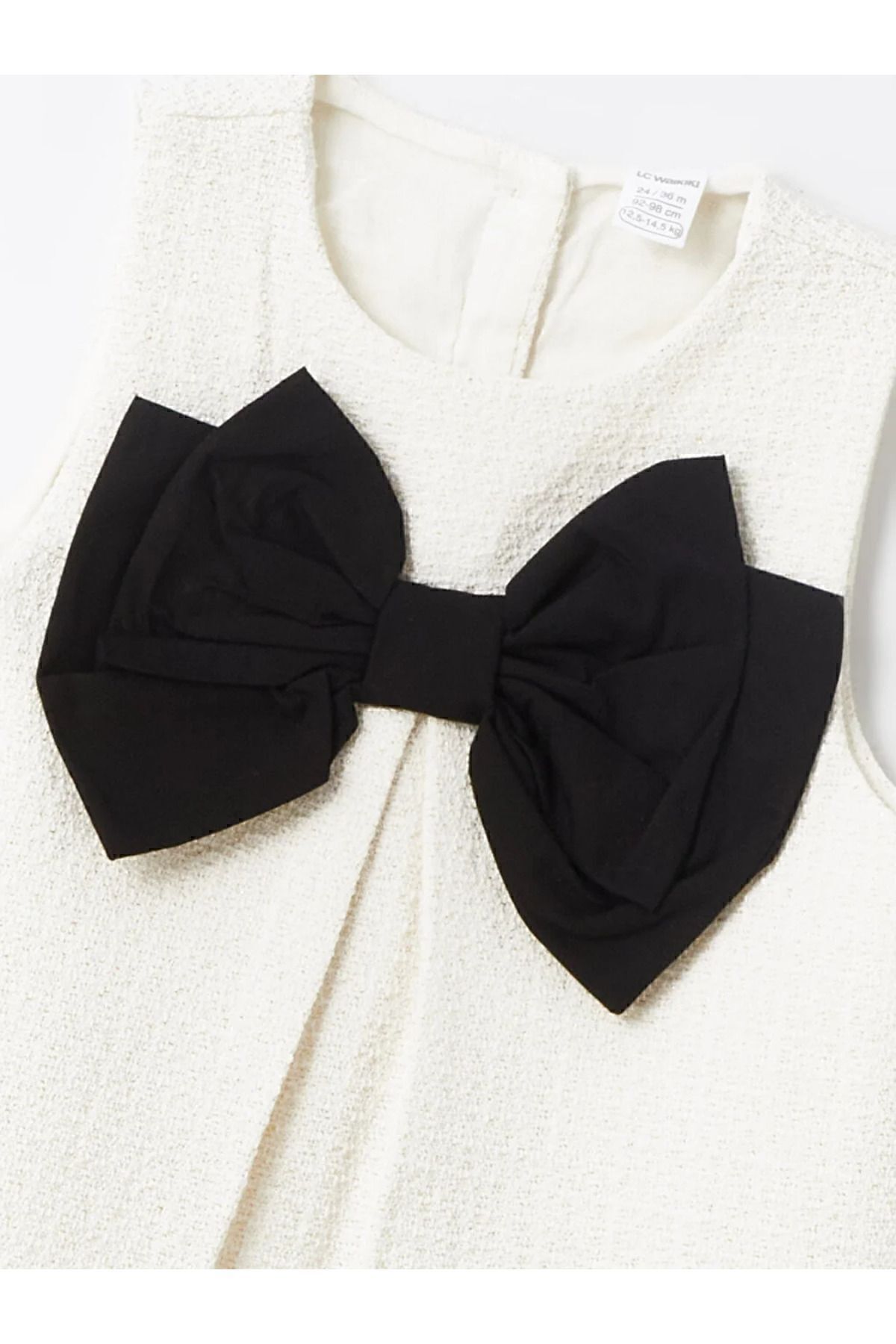 LC Waikiki LCW baby Bisiklet Yaka Kolsuz Kız Bebek Elbise fotoğrafı 3 (önizleme)