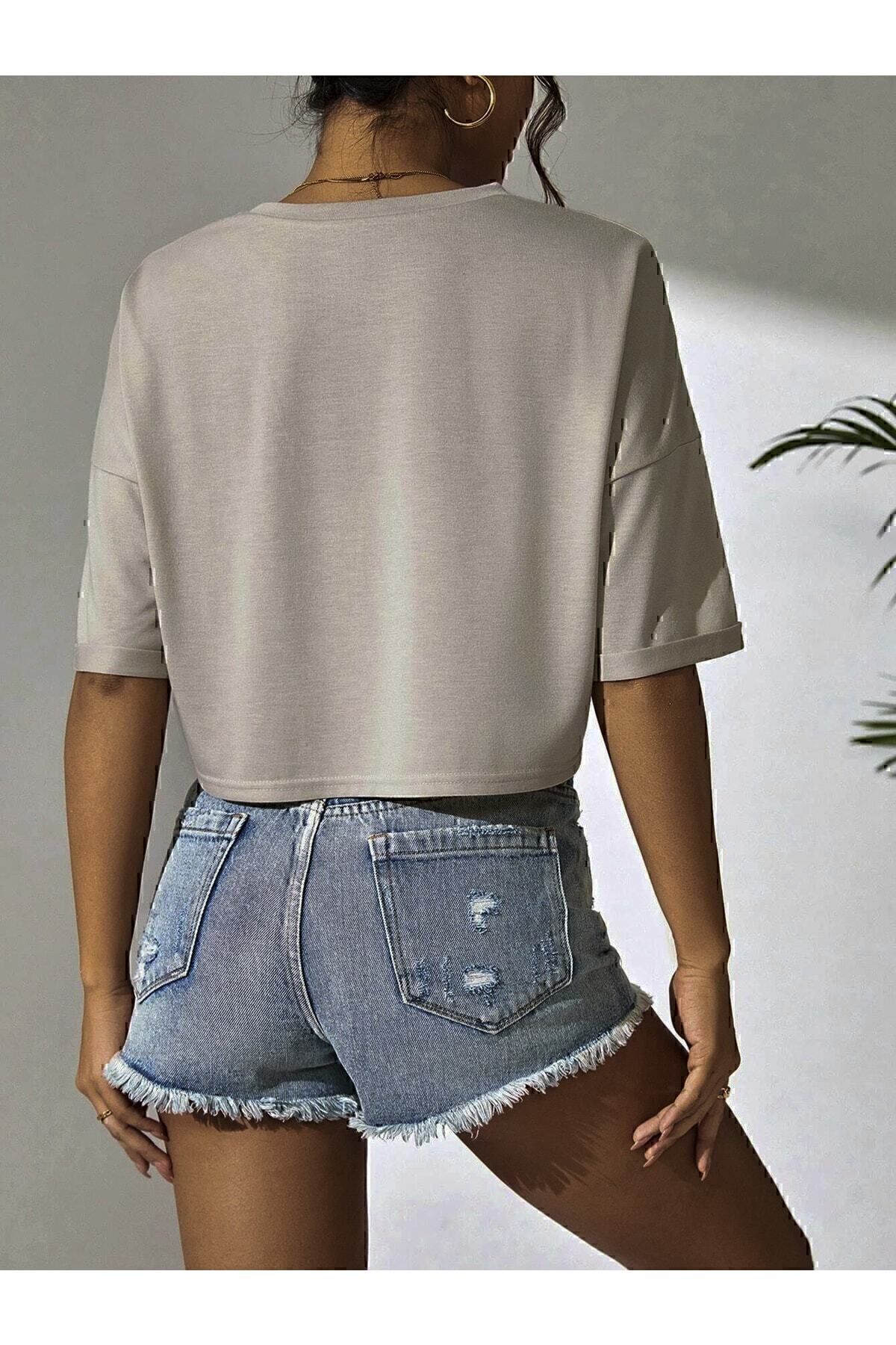 DAXİS Sportwear Company-Tricou oversized crop 4
