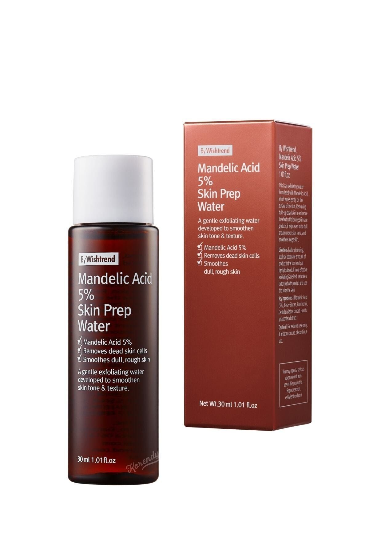 By Wishtrend [mini Boy] %5 Mandelic Acid Mandelik Asit Ph 4.5 (KORENDY) Bademli Peeling Soyucu 30ml