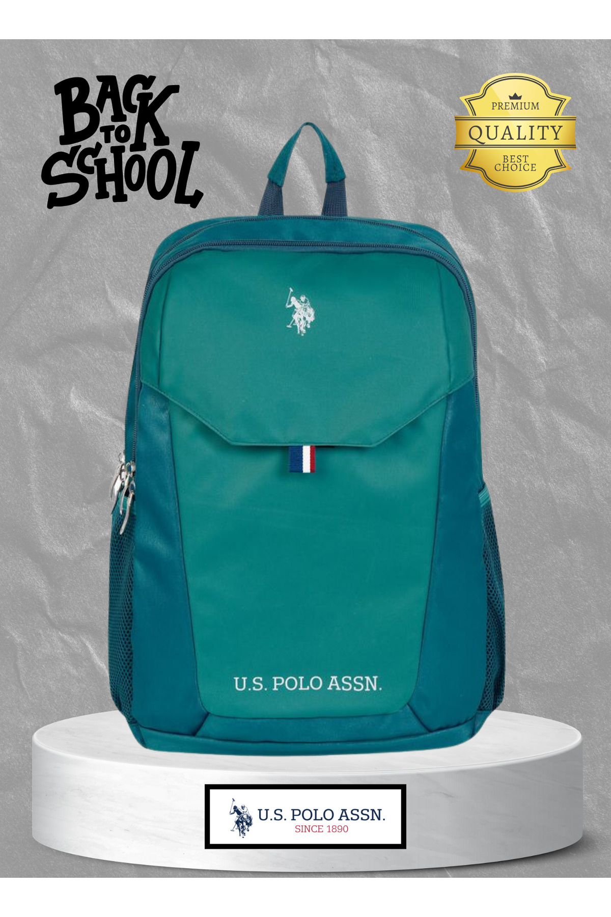 یو اس پولو کیف مدرسه ای کوله پشتی آبی هاردی، کیف ممتاز