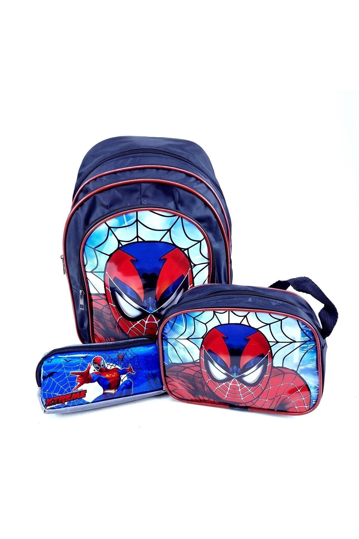 Erkek Çocuk Resimli Ilkokul Anaokul Okul Çantası Spiderman 3lü Set