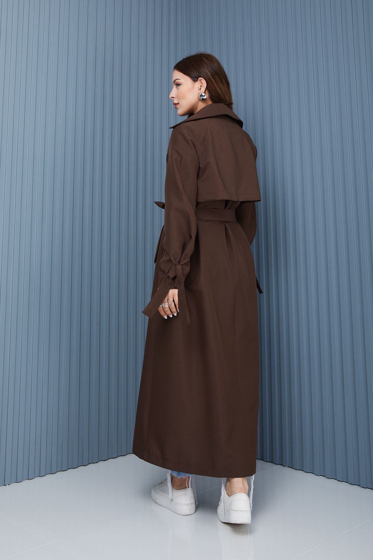 SahraAfra Parrot oversize trençkot görsel 6