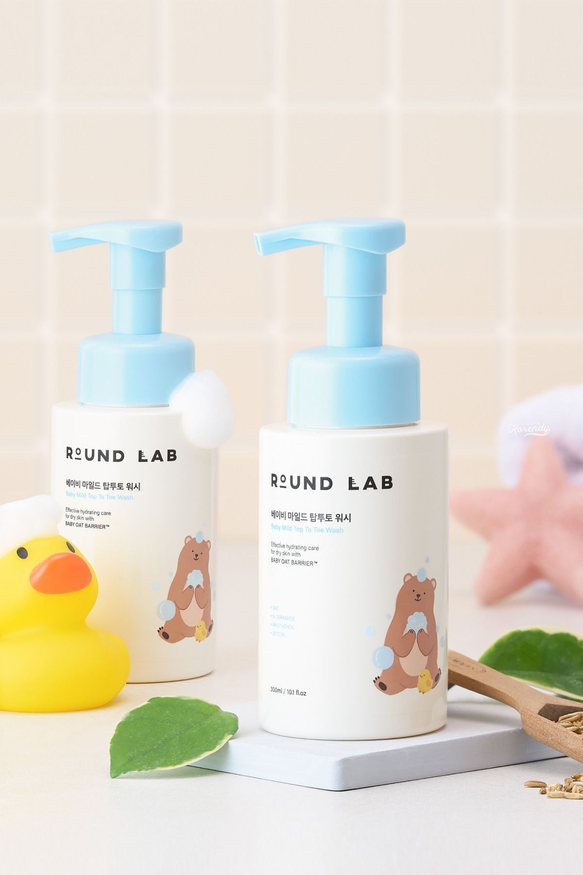 کف حمام کودک شستشوی انگشت پا KORENDY Round Lab