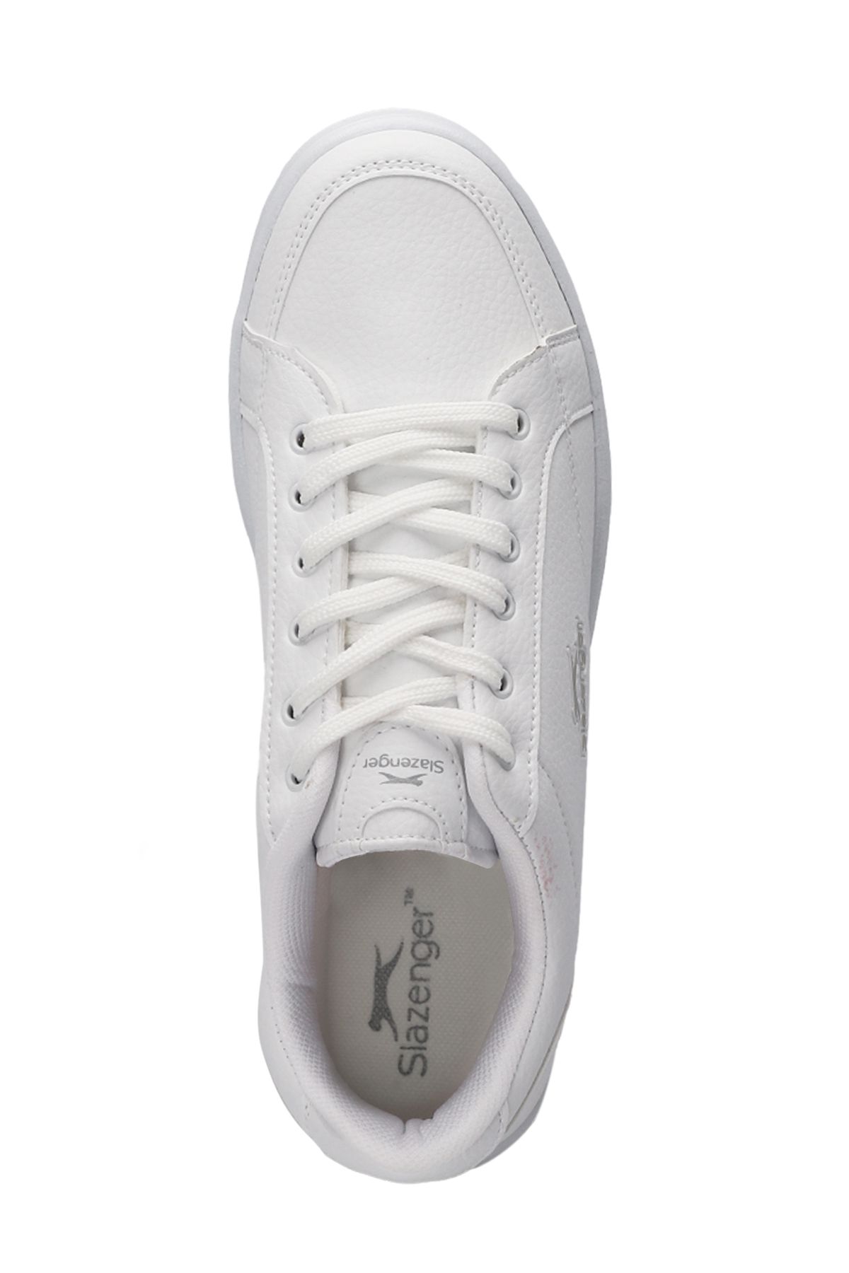 Slazenger-Albert I Men's Sneakers - White/Silver Shoes 5