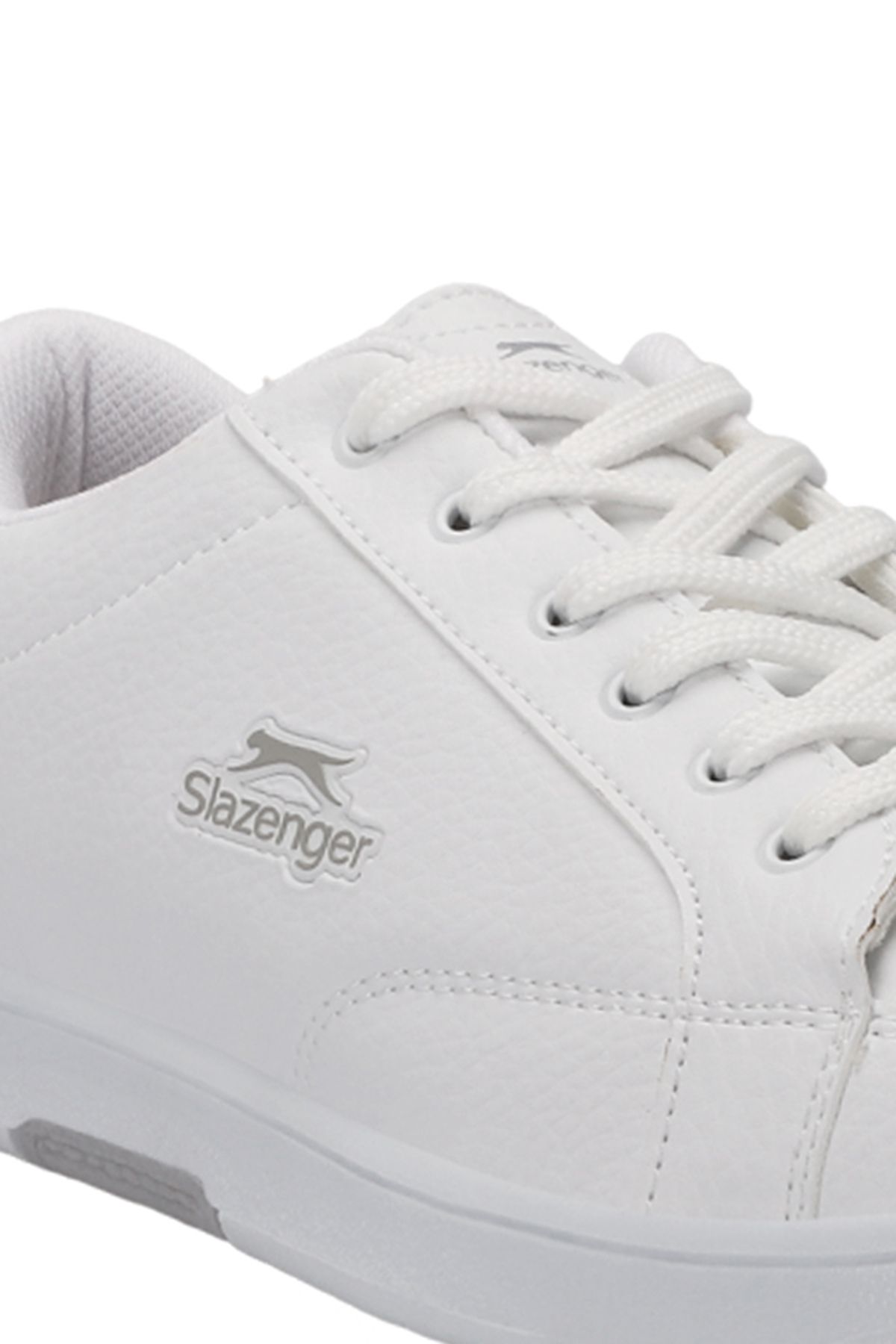 Slazenger-Albert I Men's Sneakers - White/Silver Shoes 4