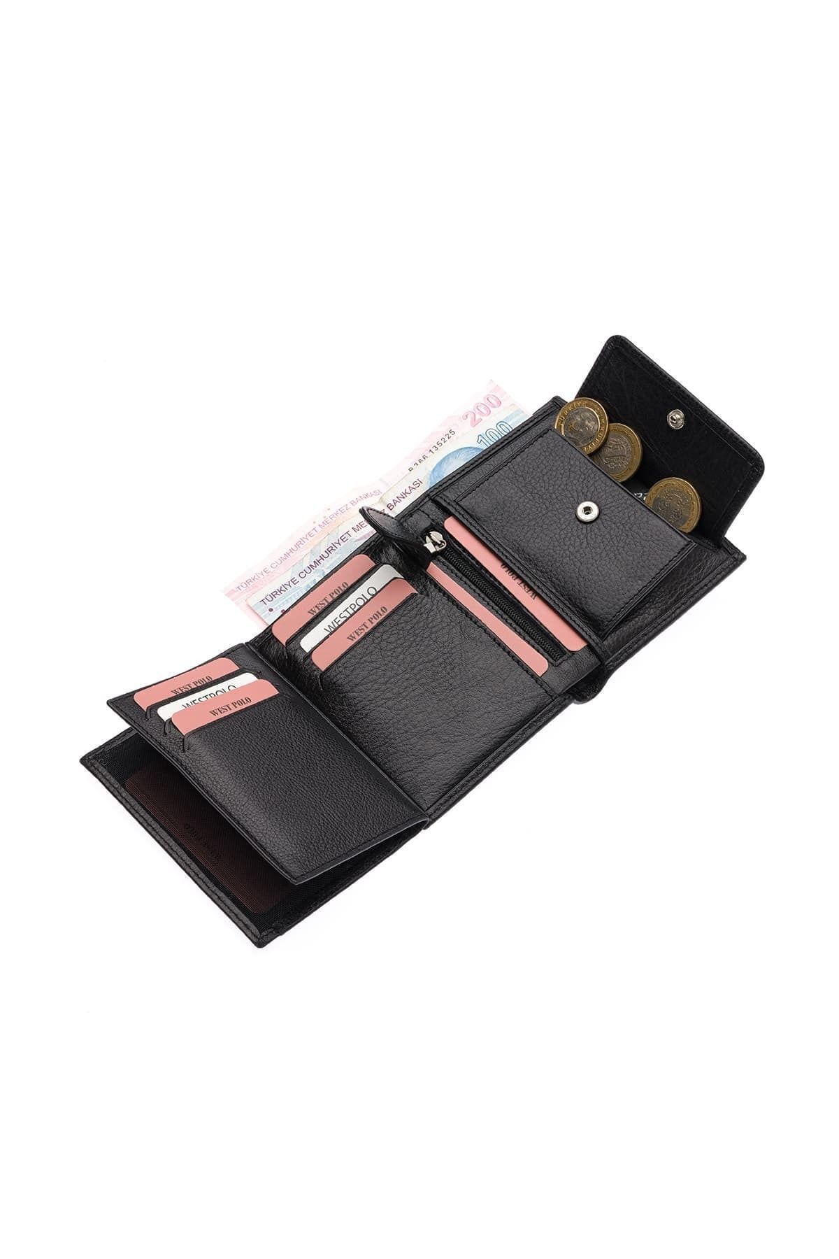 کیف پول مردانه کارت چرمی غربی WEST POLO Westpolo