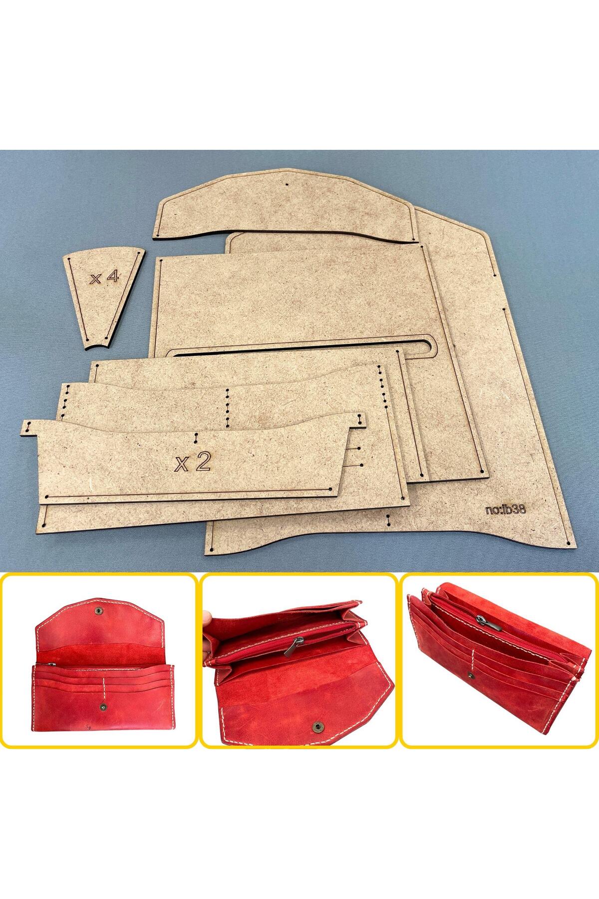 İb38 Leather Hobby Women Wallet Mold, 7 Piece Mold, İb38