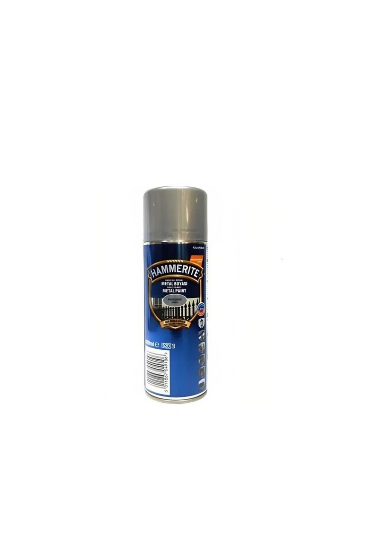 Marshall Hammerite Direkt Pas Üstü Pürüzsüz Metal Boyası Sprey Gümüş 400 mL