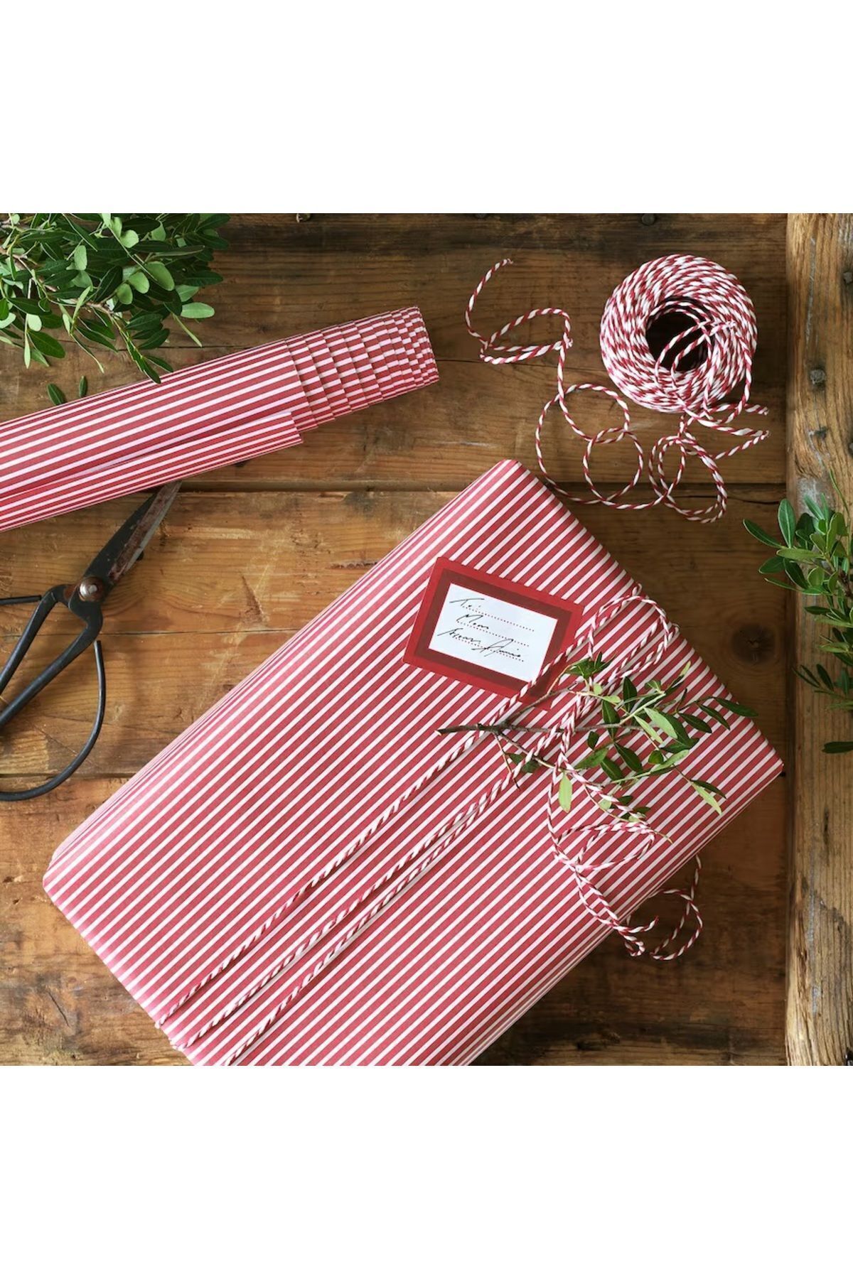 IKEA-VINTERFINT Red White 3 Meter Roll Gift Wrap Paper Packaging Wrapping Paper Paper 3