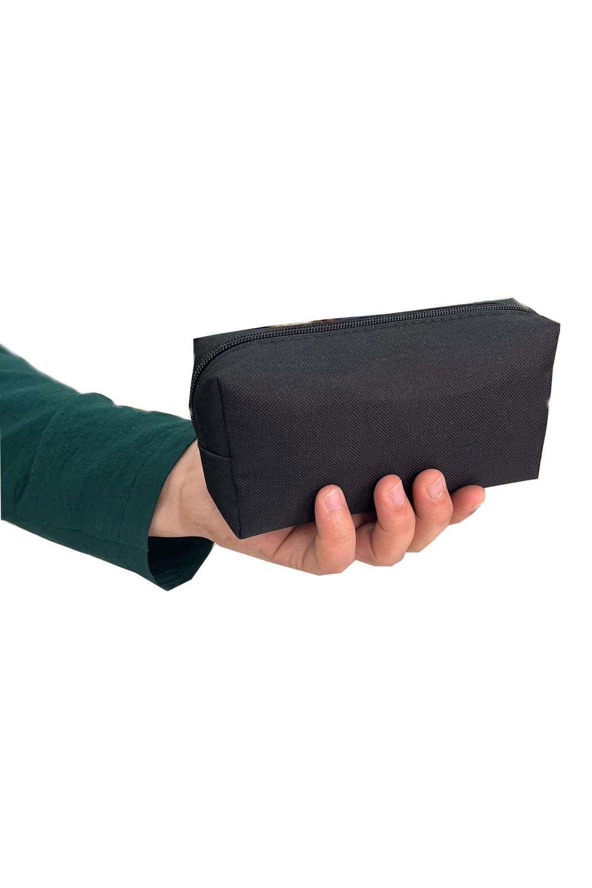 GNC DESİGN Gnc Design Mini - Geantă De Machiaj Din Pânză De Bază, Suport Pentru Stilouri Și Geantă De Mână - One Size