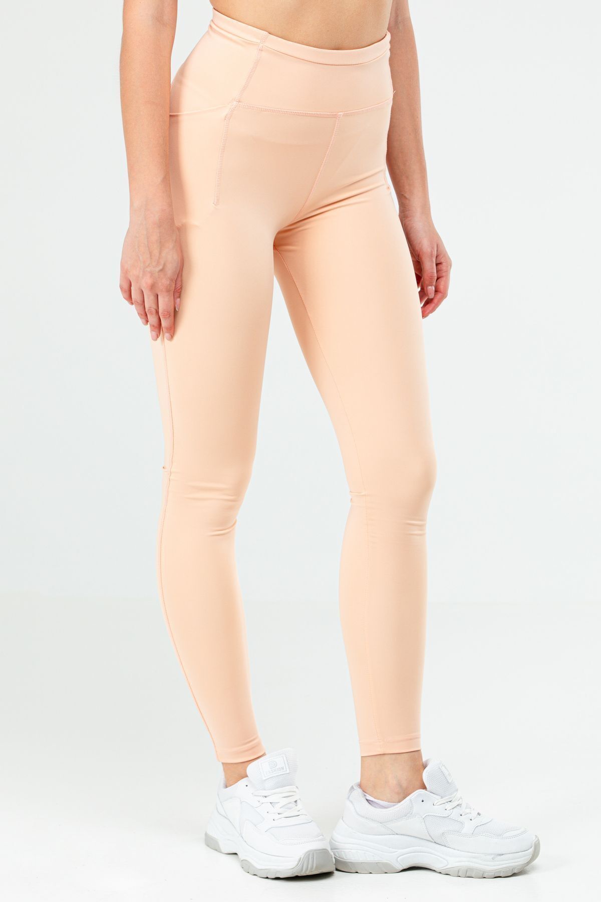 speedlife-High Waist Recovery Micro Slim Fit Women's Tights - Salmon SD0898 3