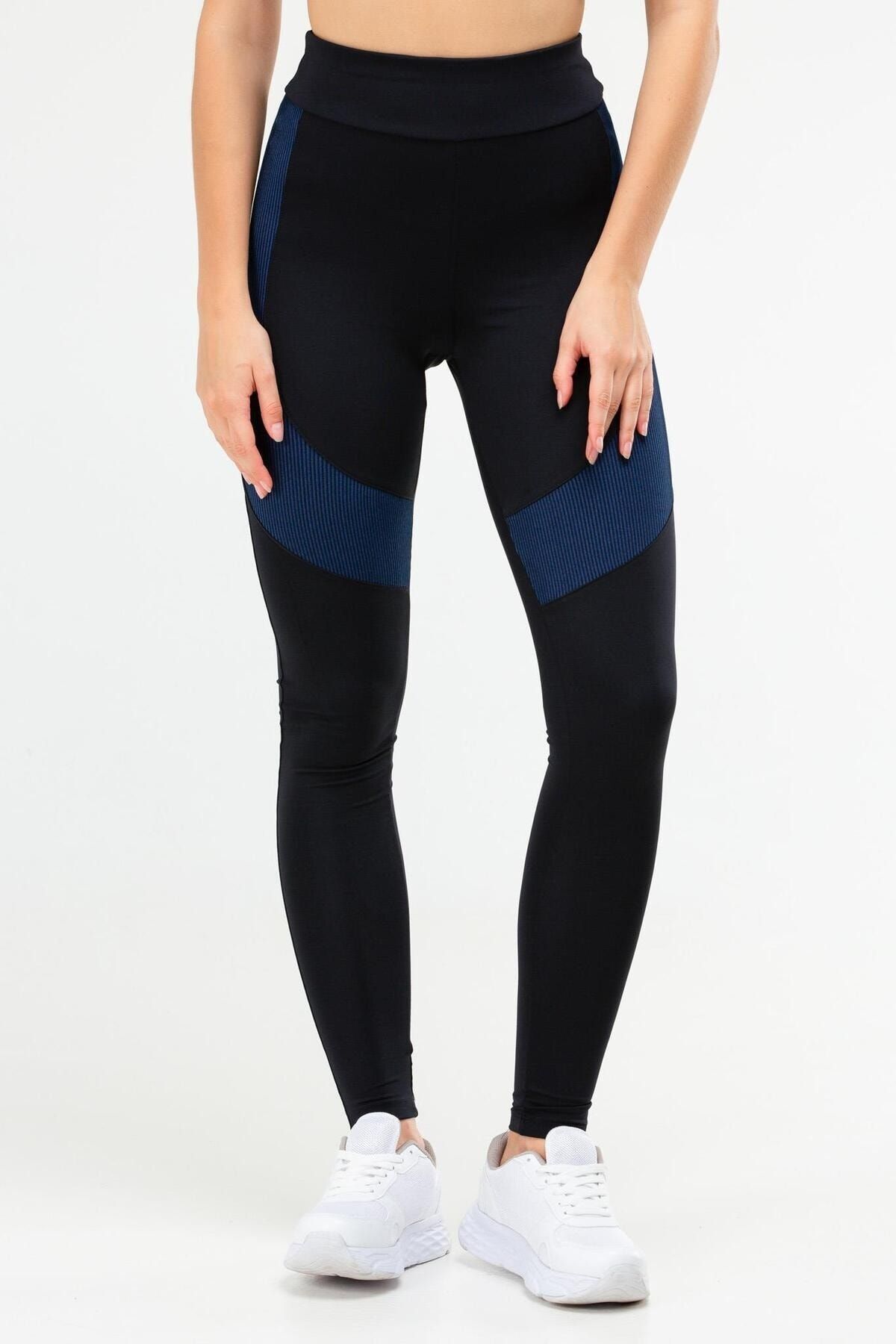 speedlife Colanți Micro Pentru Femei Cu Talie Înaltă - Bleumarin Slim Fit Sd0889 Femeie - S