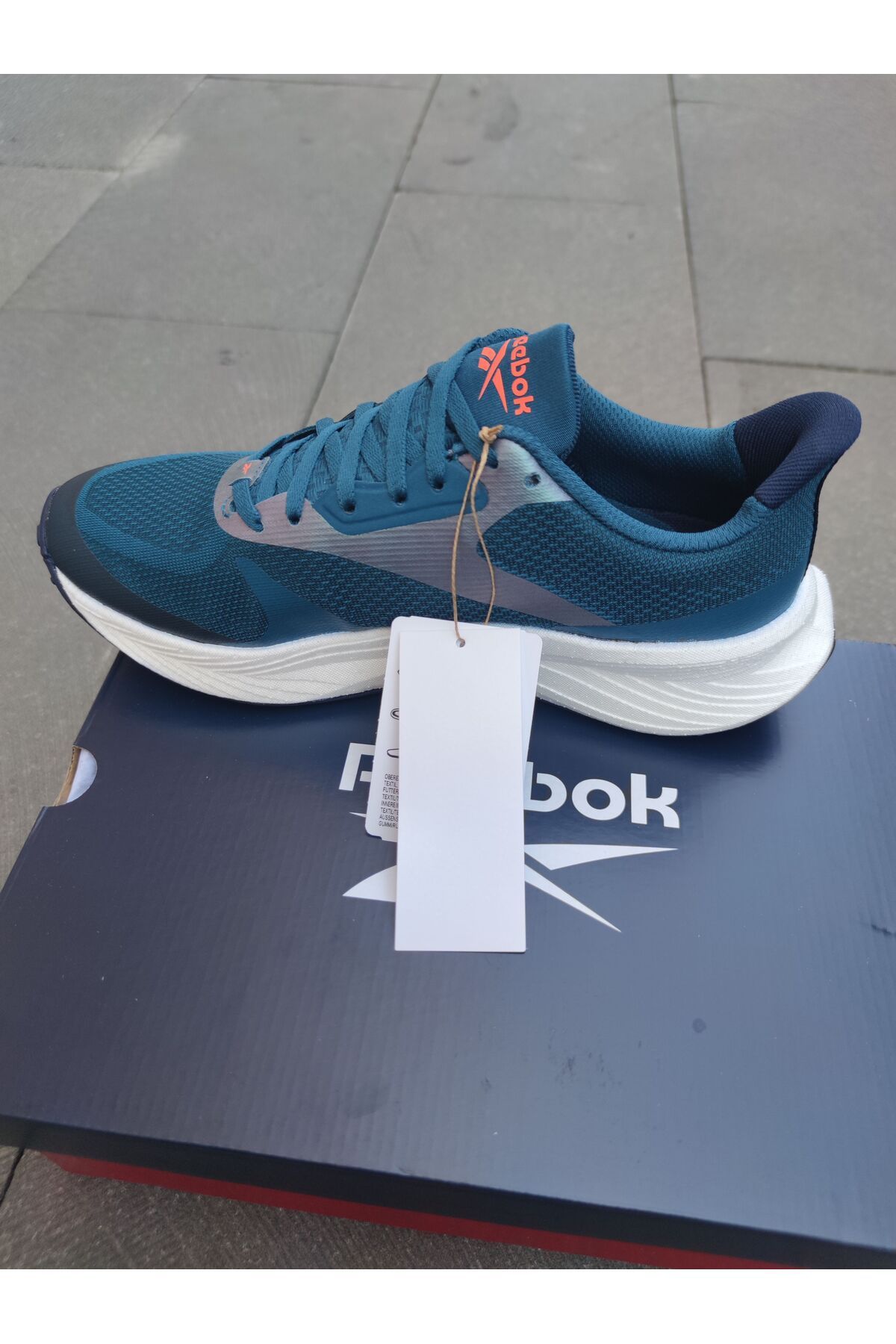 کفش دو و تمرین آبی مردانه زنانه FLOATRIDE ENERGY 6 BLUE NAVY CORAL MAVI در حال رانینگ Reebok