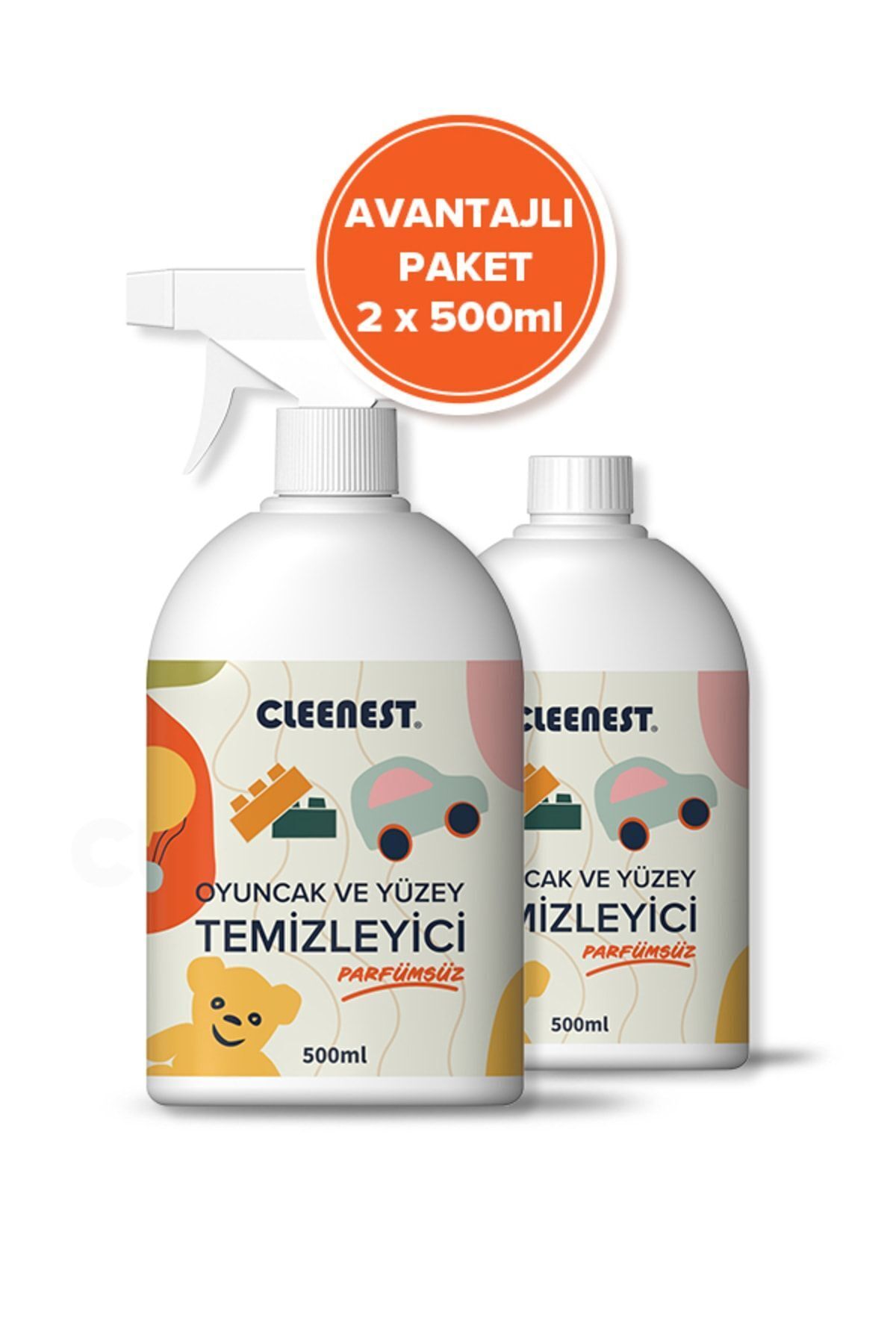 Cleenest Doğal Oyuncak Temizleyici %100 Bitkisel, Durulama ,Kimyasal İçermez, Bebekler İçin Güvenli Hijyen