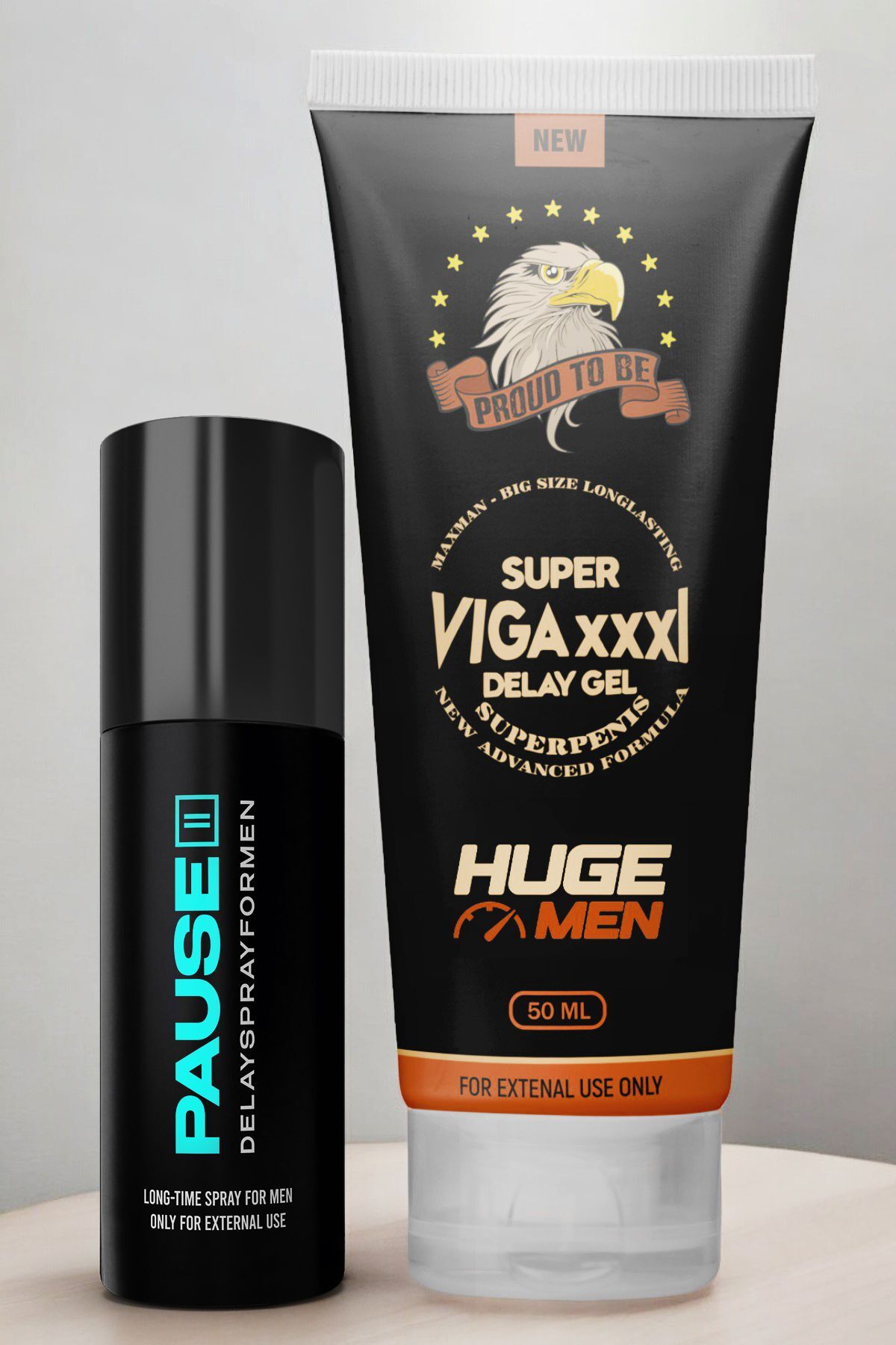 HUGE MEN Süper Set Penis Kremi, Geciktiricili