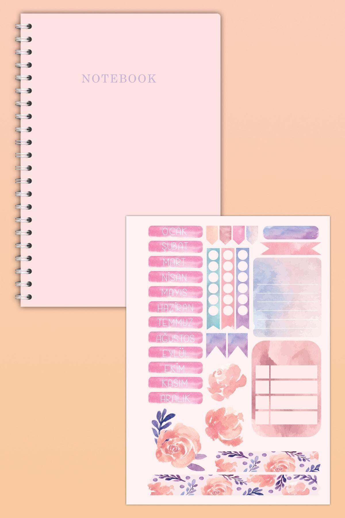 Copyrite-4-piece Unlined Notebook Sticker Notebook Set - 21X14,8CM 60 Sheets (My DIY Planner Notebook Set) 5