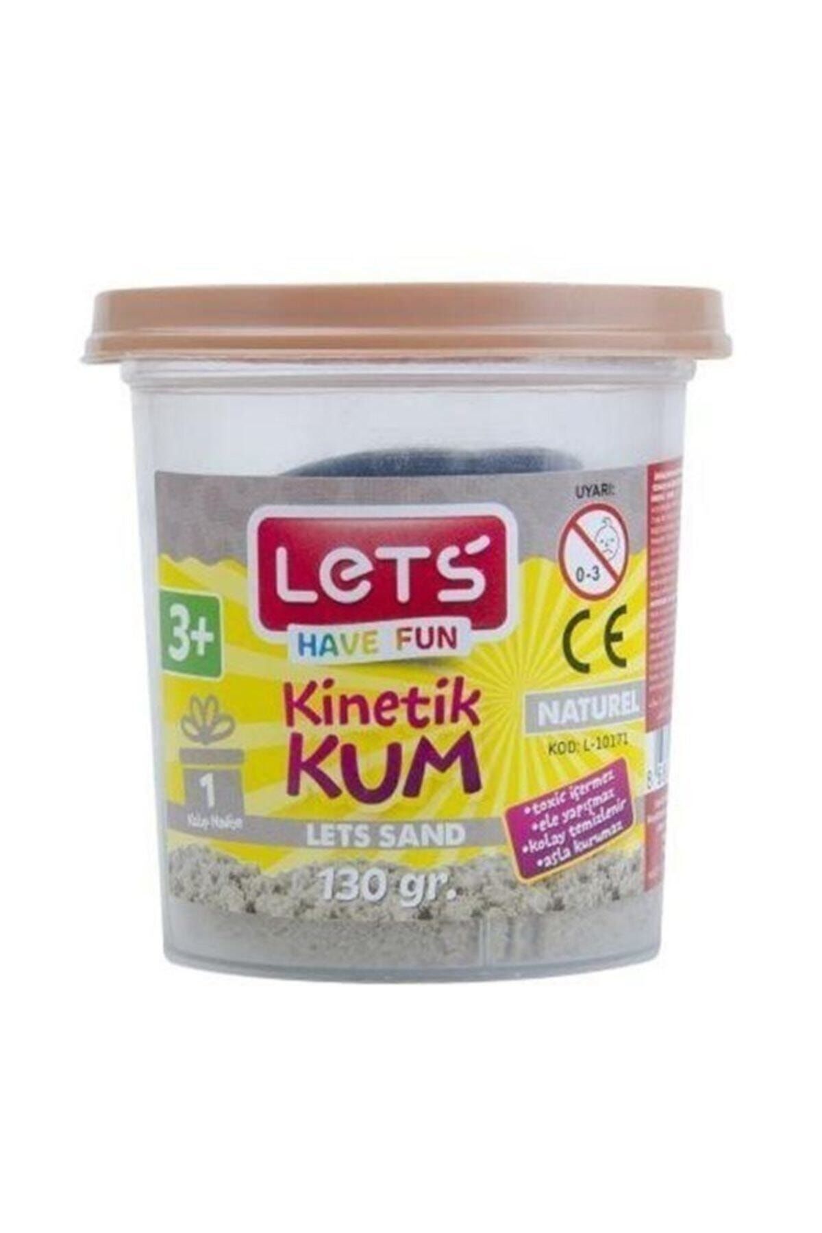 Lets Naturel Plastik Kutu Kinetik Kum 130 gr (3298)