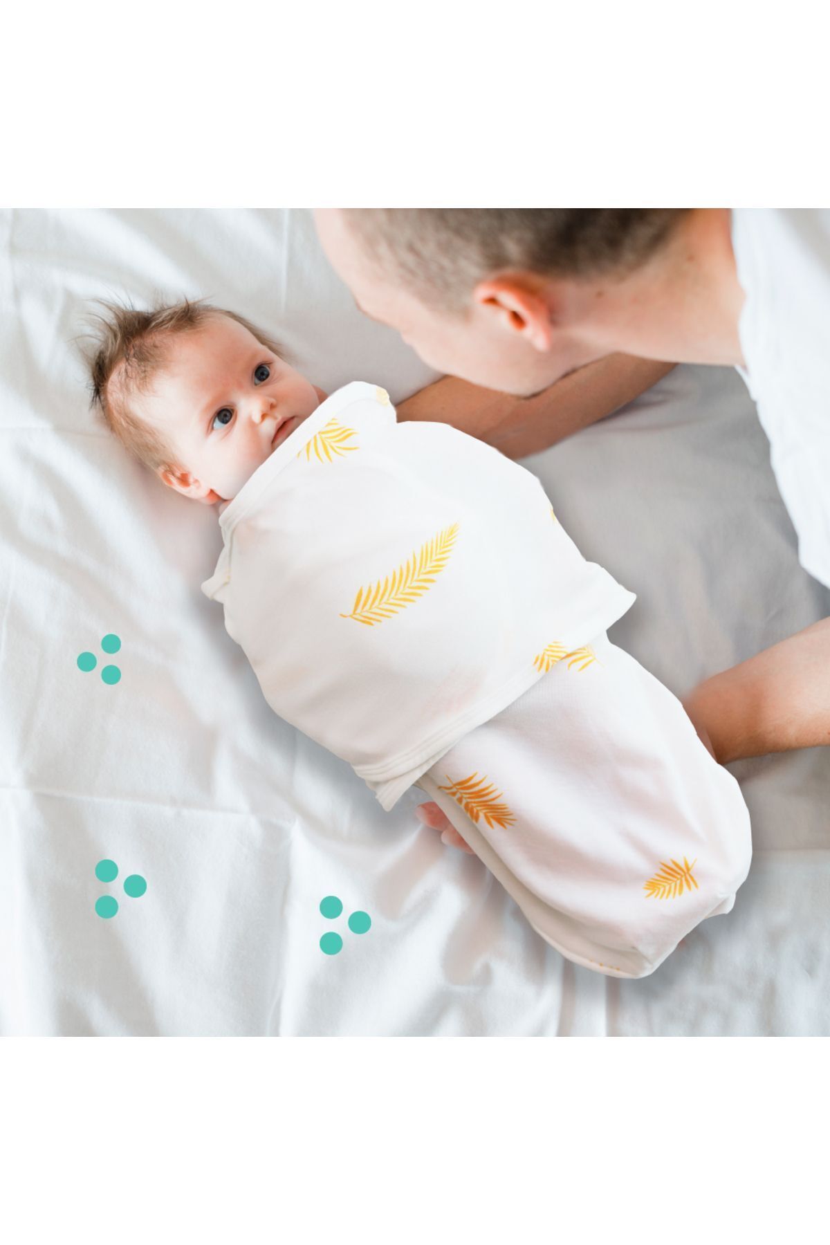 Mommyslab Yeni Sezon 0-4 Ay Desenli Renkli Cırtlı Hazır Bebek Pamuk Kundak %100 Pamuk (OEKO TEX CIF BELGELİ) fotoğrafı 5 (önizleme)