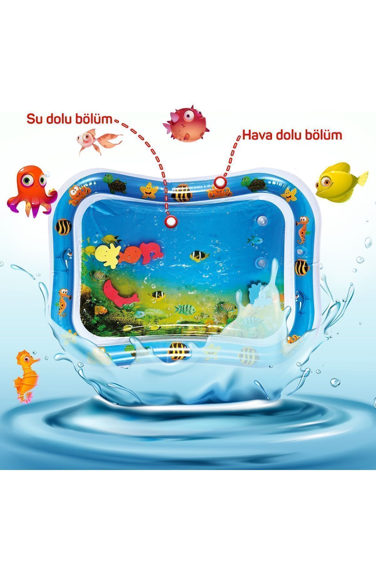 Circle Toys Bebek Su Matı Tummy Time Aktivite Oyuncağı Su Havuzu fotoğrafı 5 (önizleme)