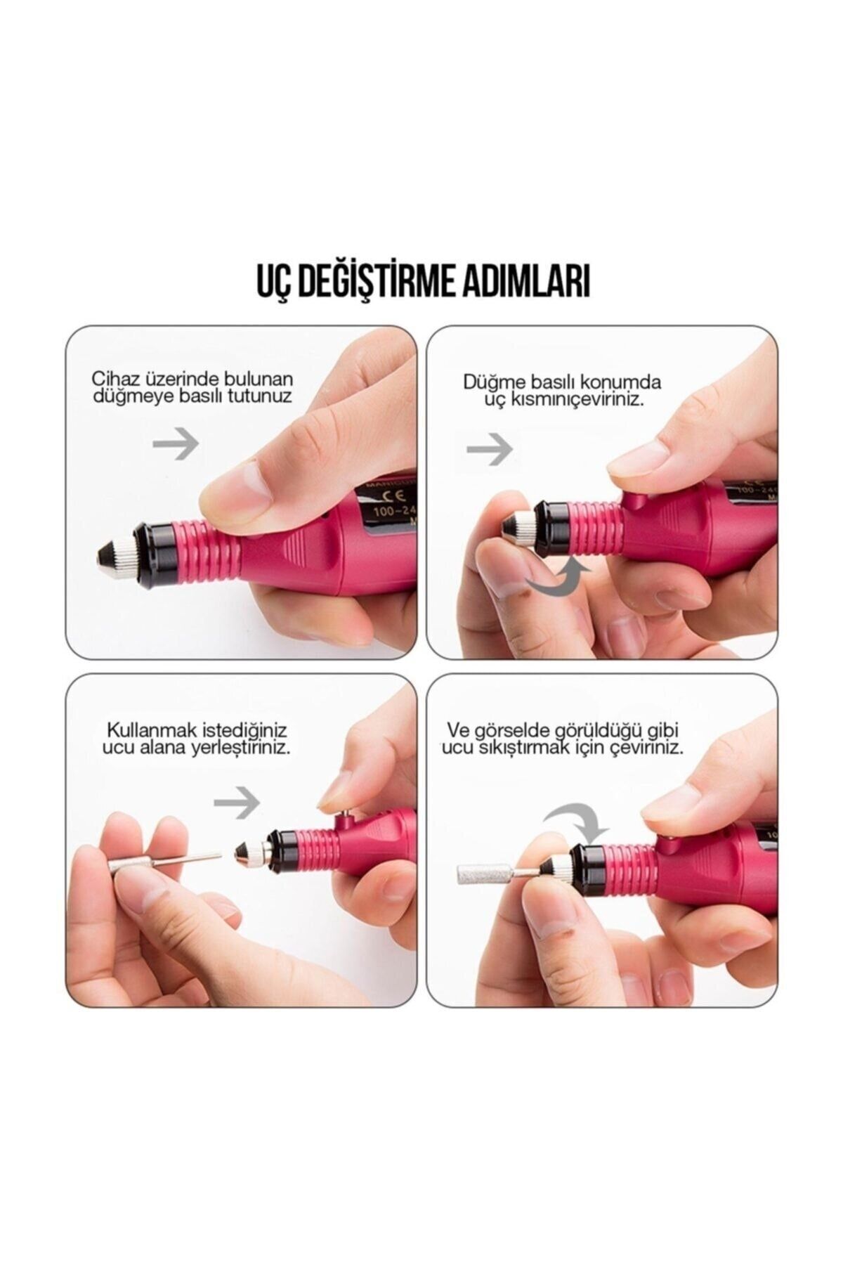LARİN kozmetik-Larin Pen Milling Electric Manicure Pedicure Device Adjustable 2