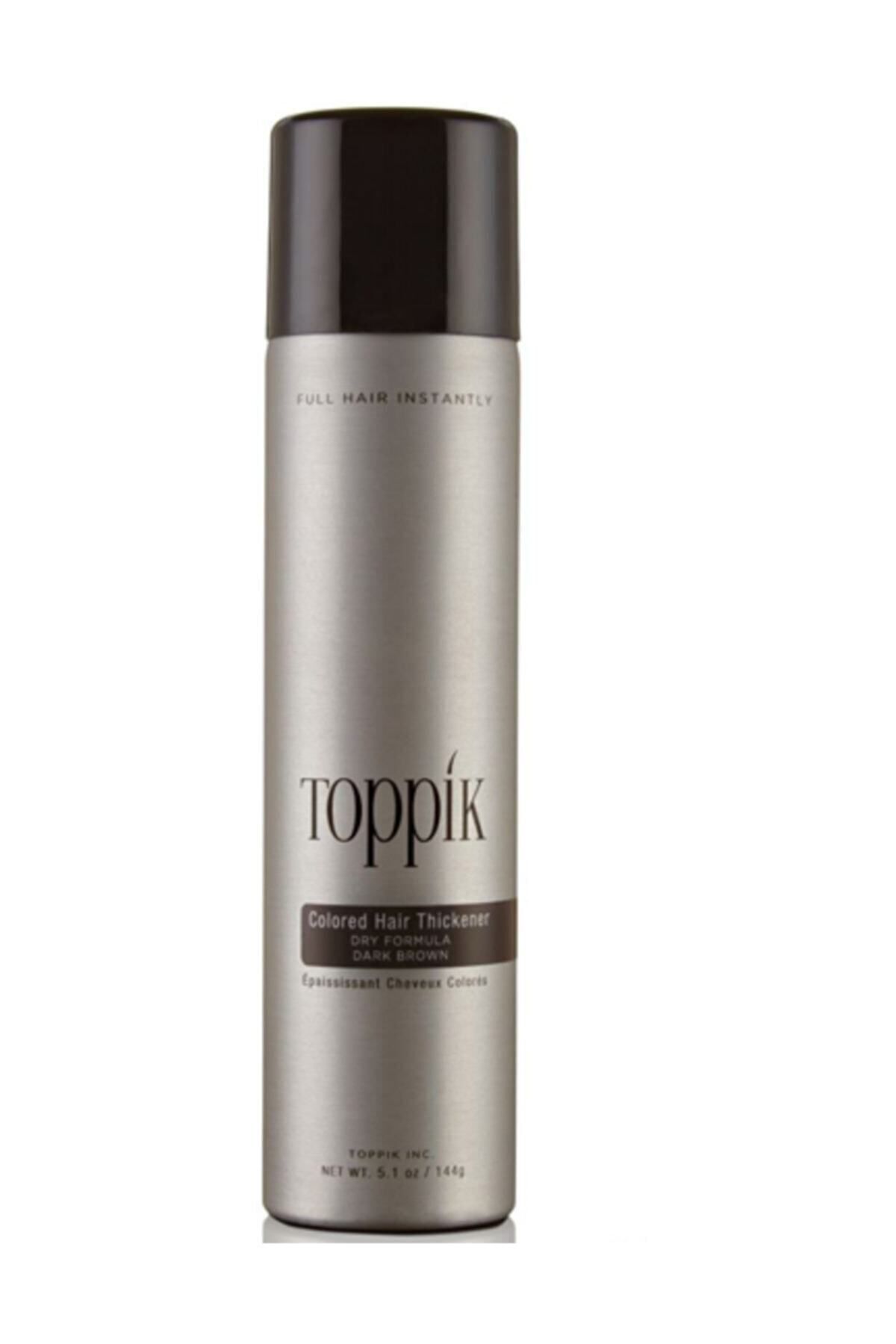 اسپری کراتینه قهوه ای تیره 144 گرم 667820023147 Toppik