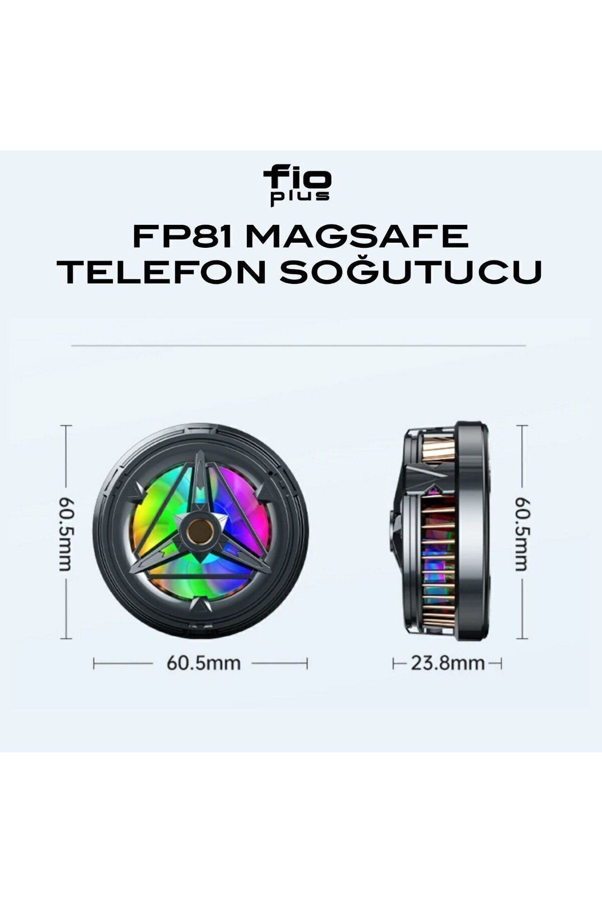 Telefon Soğutucu Fan + Aliminyum Destekli Soğutucu Radiator 4