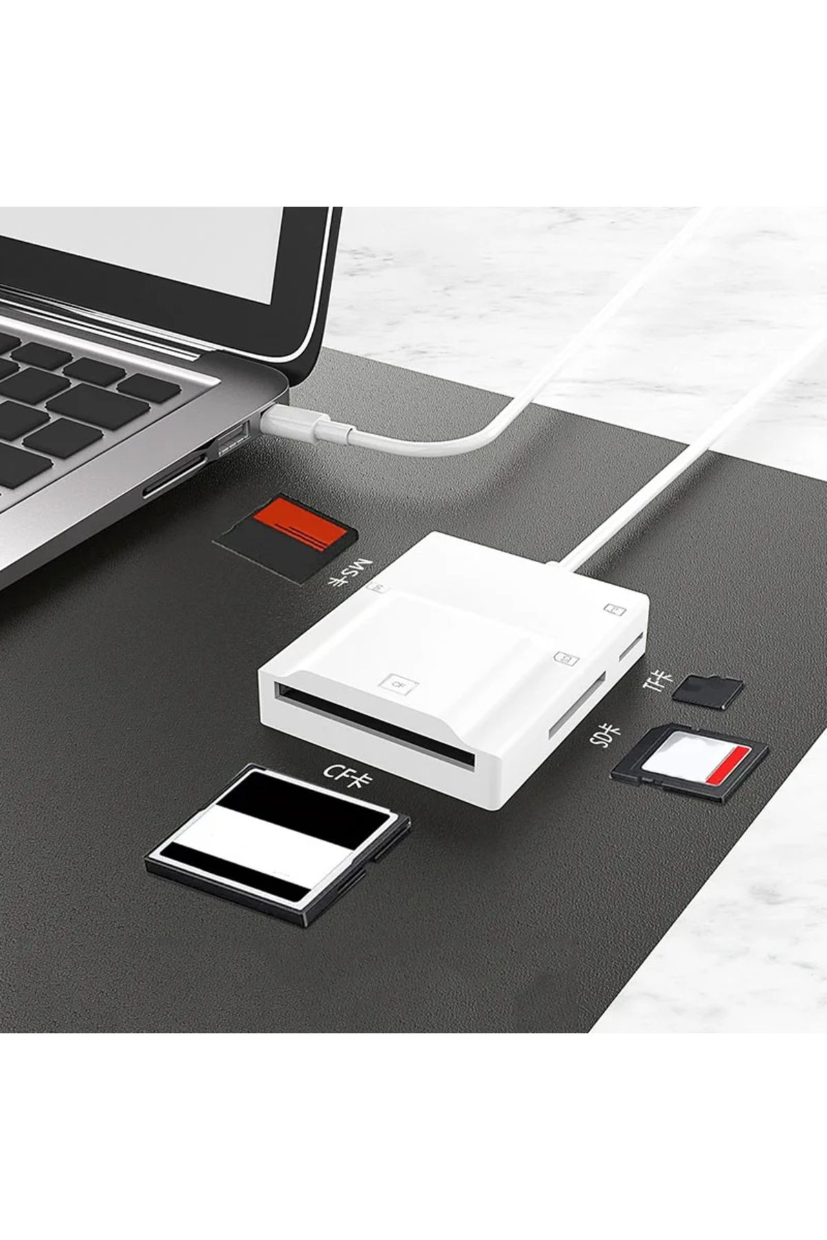 FLAGEN-USB 3.0 Compact Flash-Micro Sd Card Reader - Multi Cut, Tip Memory Stick 3