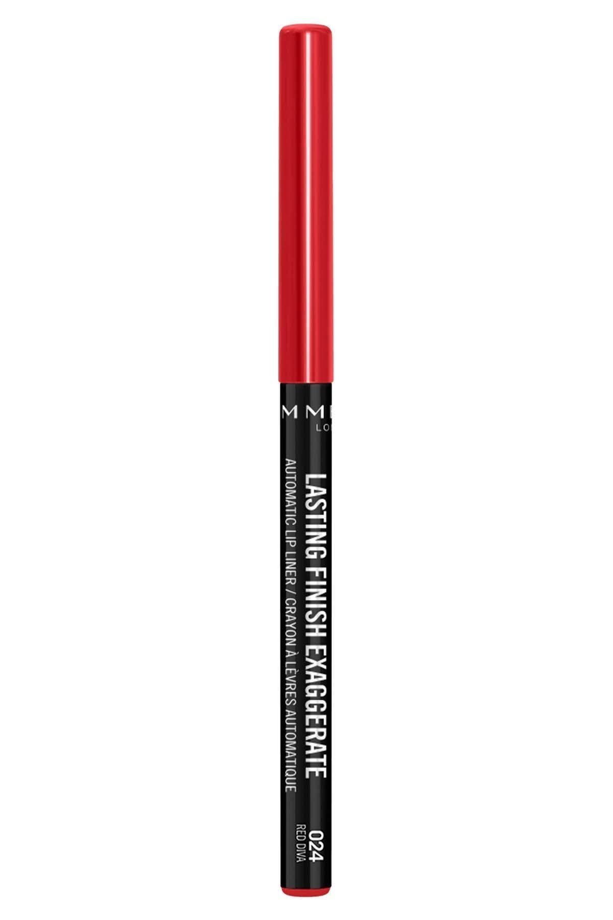 Lip Pencil - Lasting Finish Auto Lipliner Red Diva Rimmel London