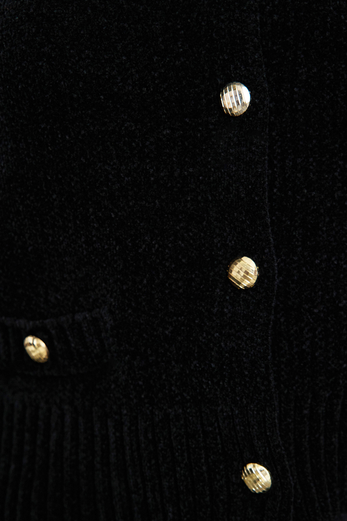 Trendyolmilla  Siyah Premium İplik/Özel İplik Cep Detaylı Triko Hırka TWOAW24HI00051 - Görsel 4