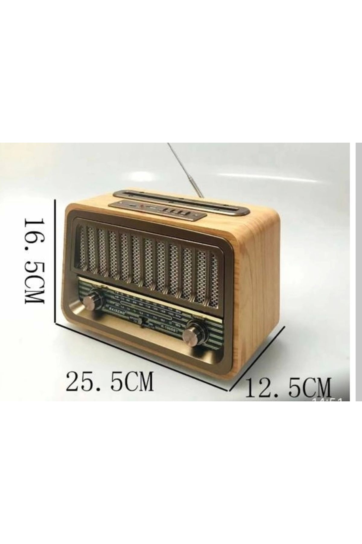 Everton Rt-868 Bluetoth Fm Usd Usb Sd Telefon Şarjlı Nostaljik Radyo