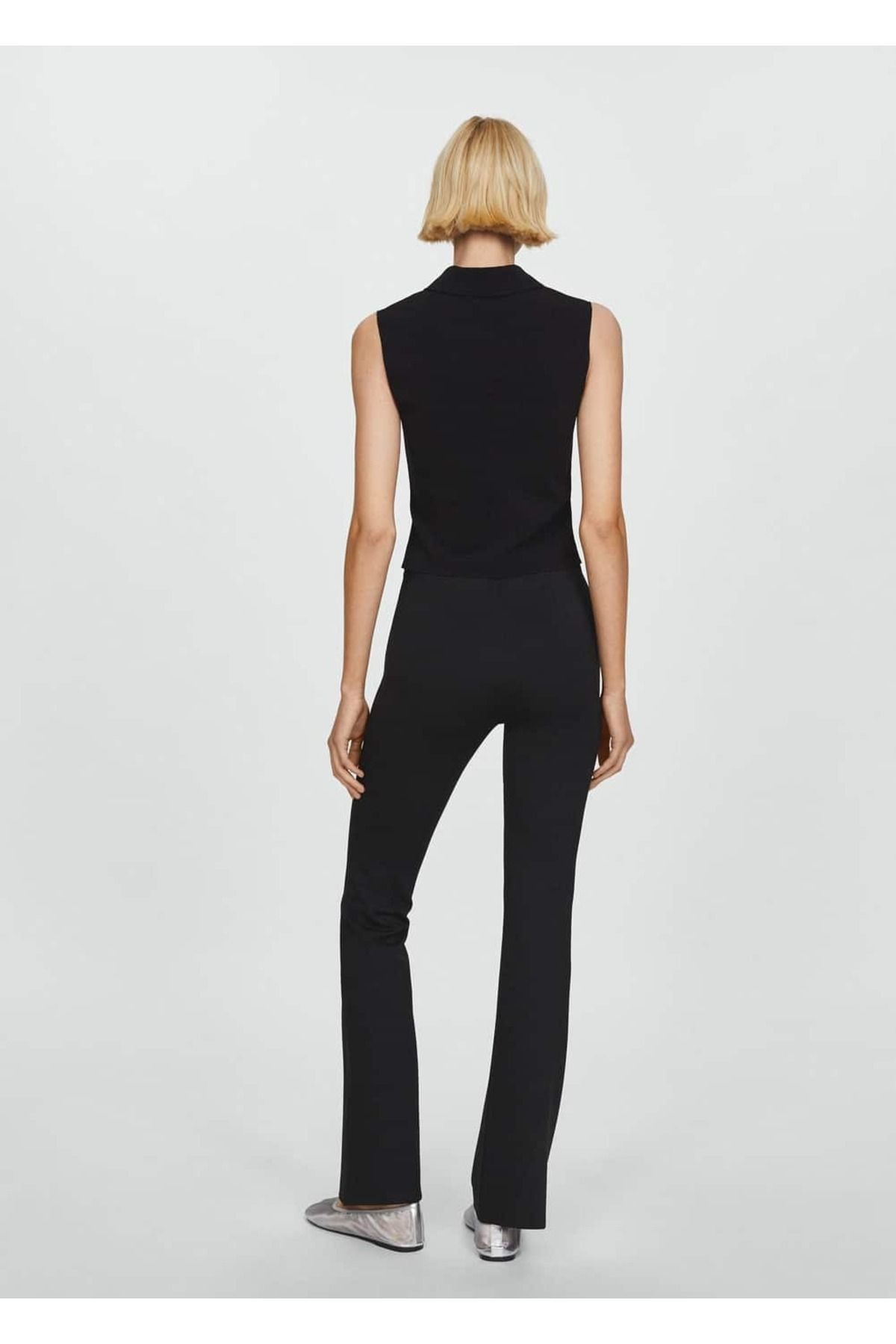 MANGO Woman-Flared Leggings 4