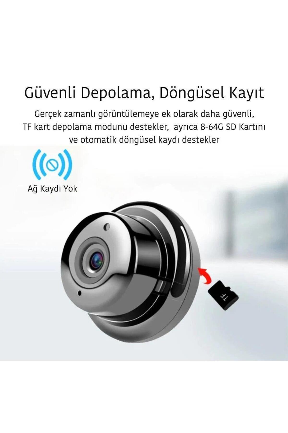 Powermaster Pm-4792 V380 Gece Görüşlü Mikrofonlu 1080p Mini Wifi Ip Kamera fotoğrafı 2 (önizleme)