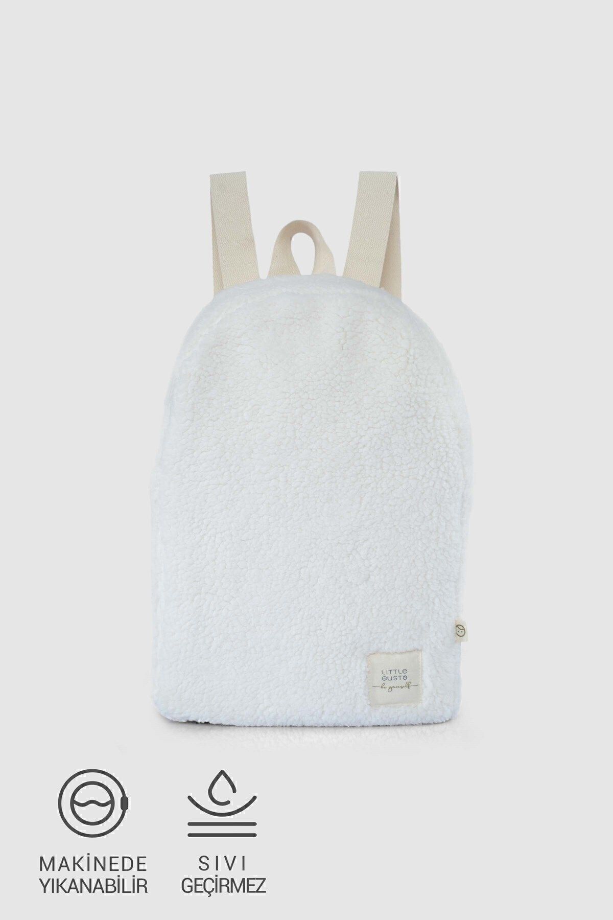 Little Gusto-Wellsoft Children's Backpack Ecru 1