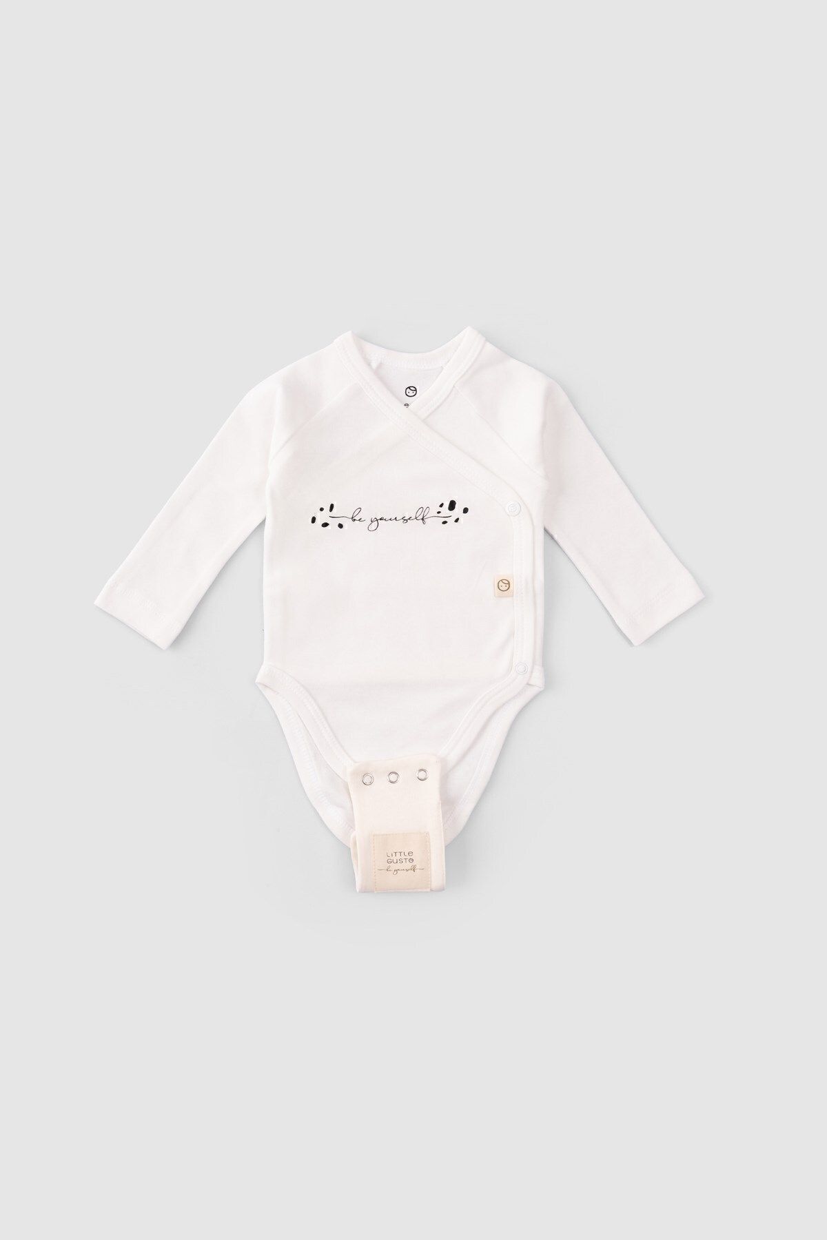 Little Gusto Organik Pamuk Bebek Body Zıbın Uzatma Aparatı 2 Adet (8,5MM) fotoğrafı 5 (önizleme)