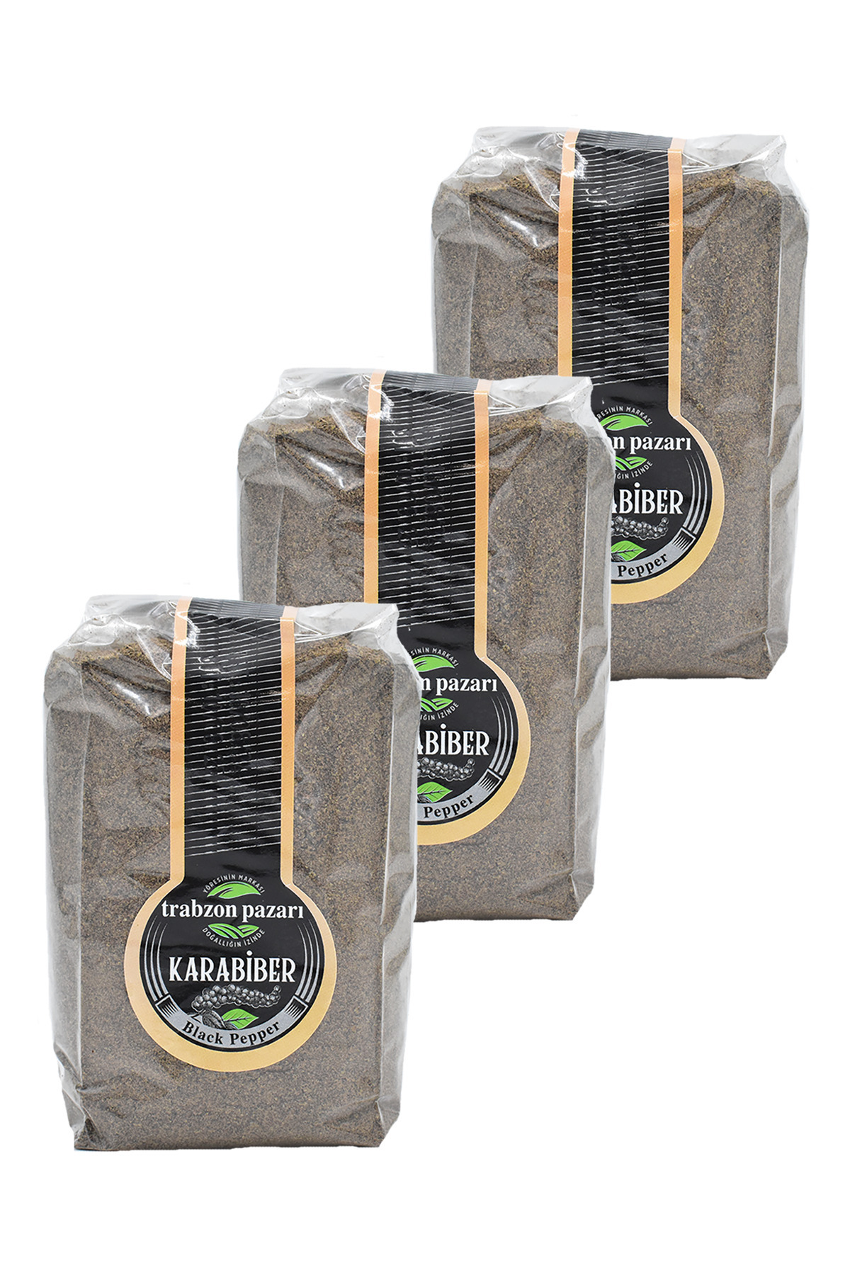 TRABZON PAZARI Natural Powder Black Pepper 3X200 Gr